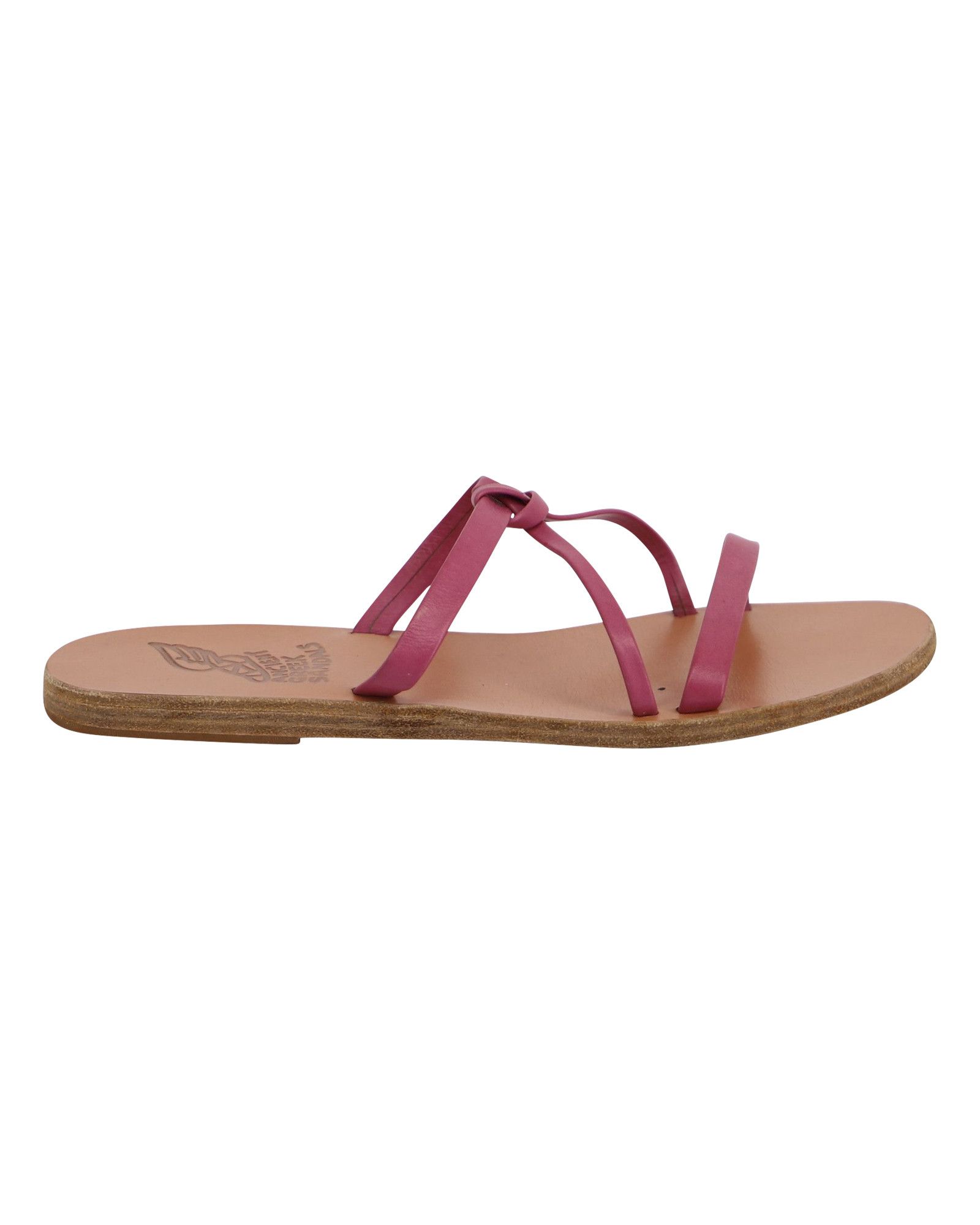 Ancient Greek Sandals Ancient Greek Sandals Spetses Flat Knot Sandals in Pink Leat Size US 7 / IT 37 - 1 Thumbnail