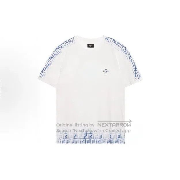 Fendi Fendi Gradient double F round neck T-shirt Size US S / EU 44-46 / 1 - 1 Thumbnail