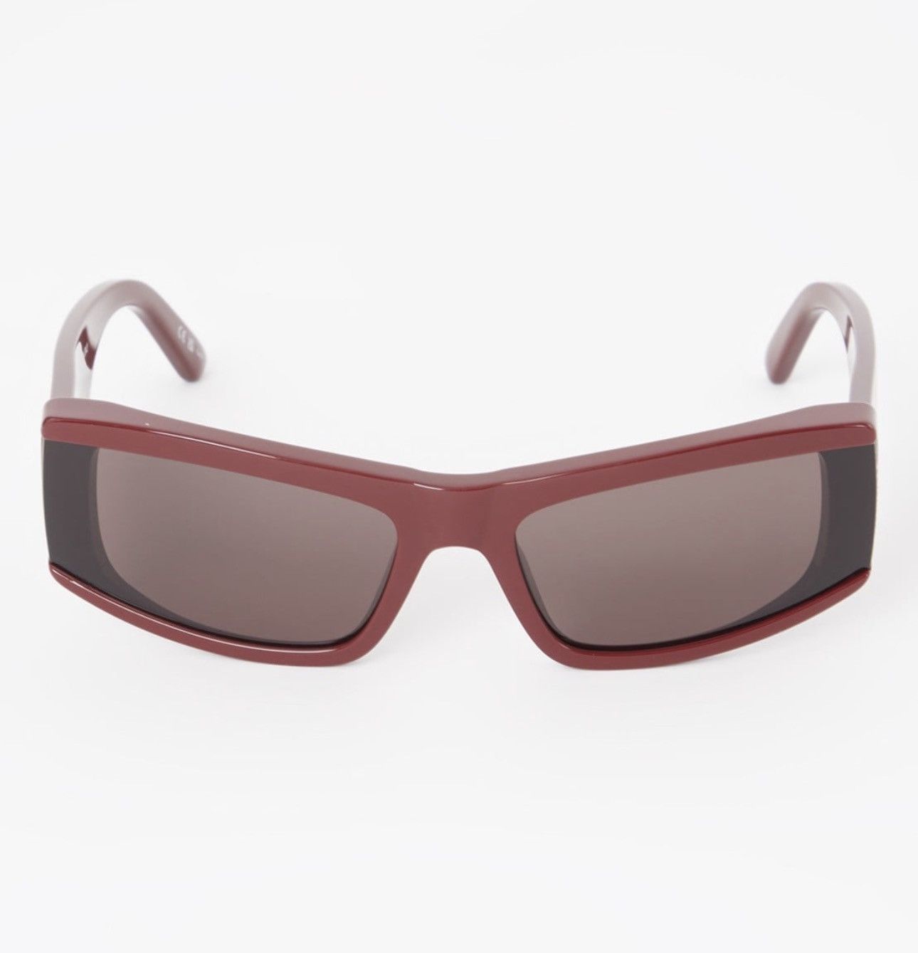 Balenciaga Balenciaga Red Shield Sunglasses Size ONE SIZE - 3 Thumbnail