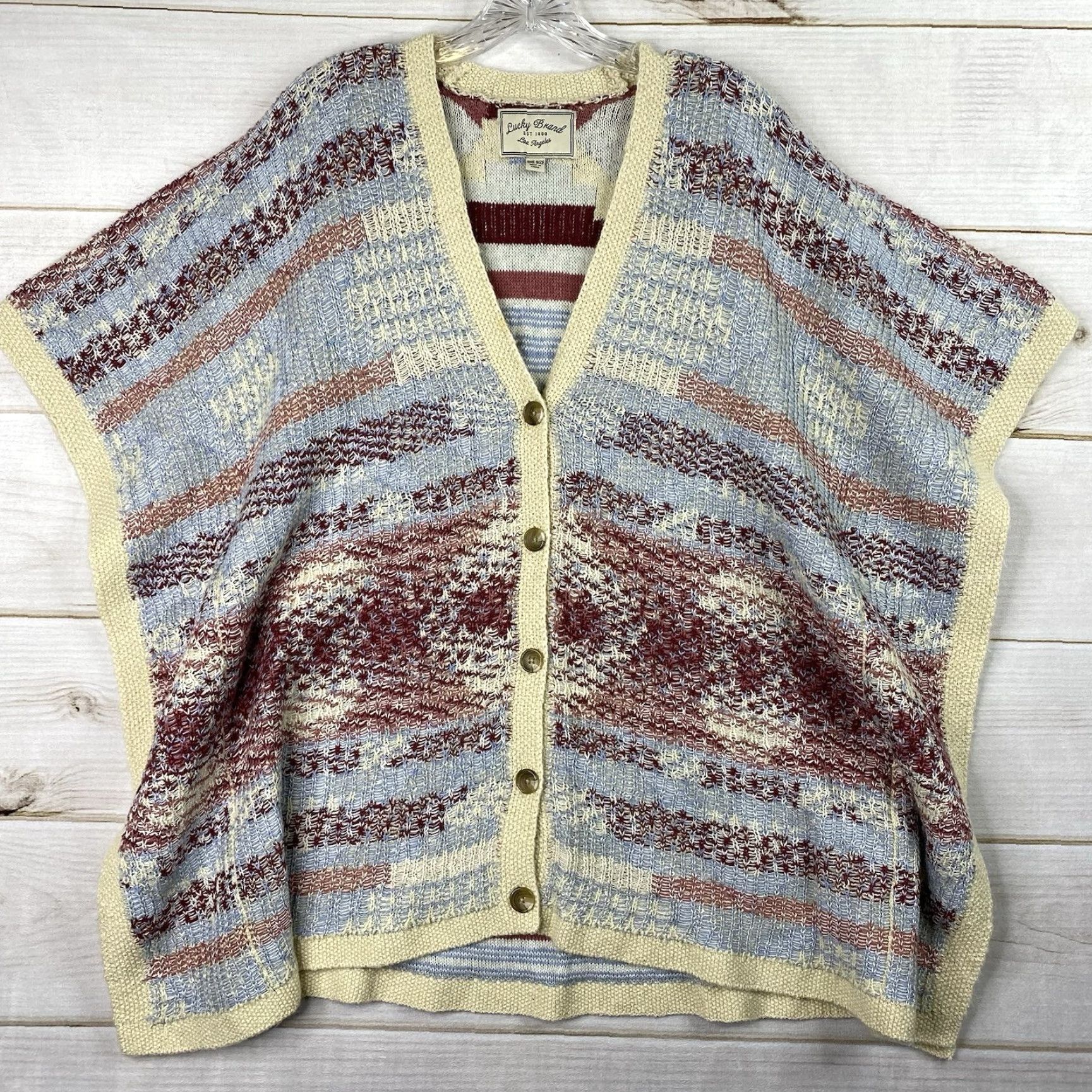 Lucky Brand **Lucky Brand One Size Aztec Geometric Sweater Cardigan** User: Lucky Brand One Size Aztec Geometric Sweater Cardigan Size ONE SIZE - 2 Thumbnail