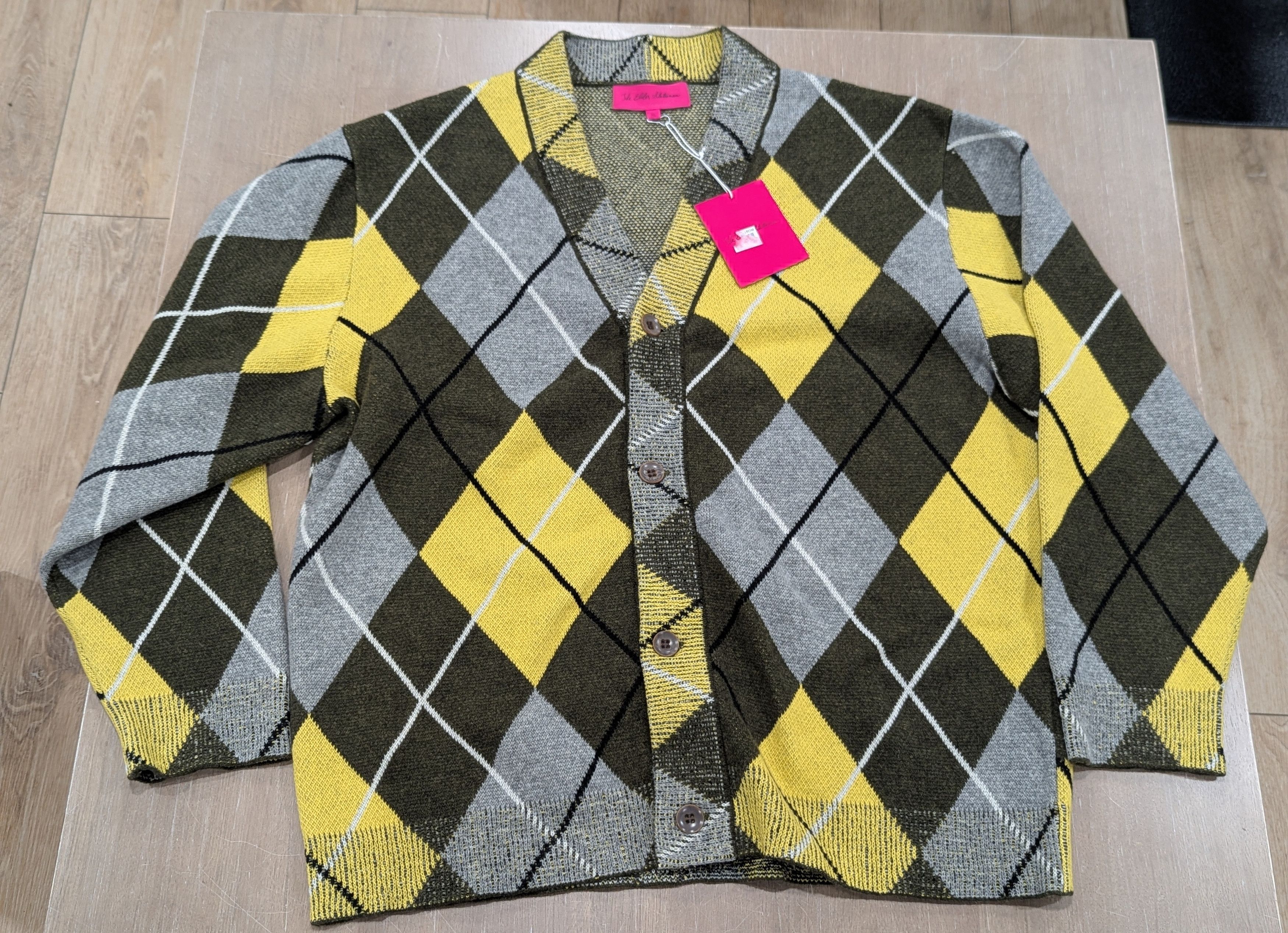 The Elder Statesman The Elder Statesman Argyle Cashmere Cardigan Sweater XL Size US XL / EU 56 / 4 - 1 Thumbnail