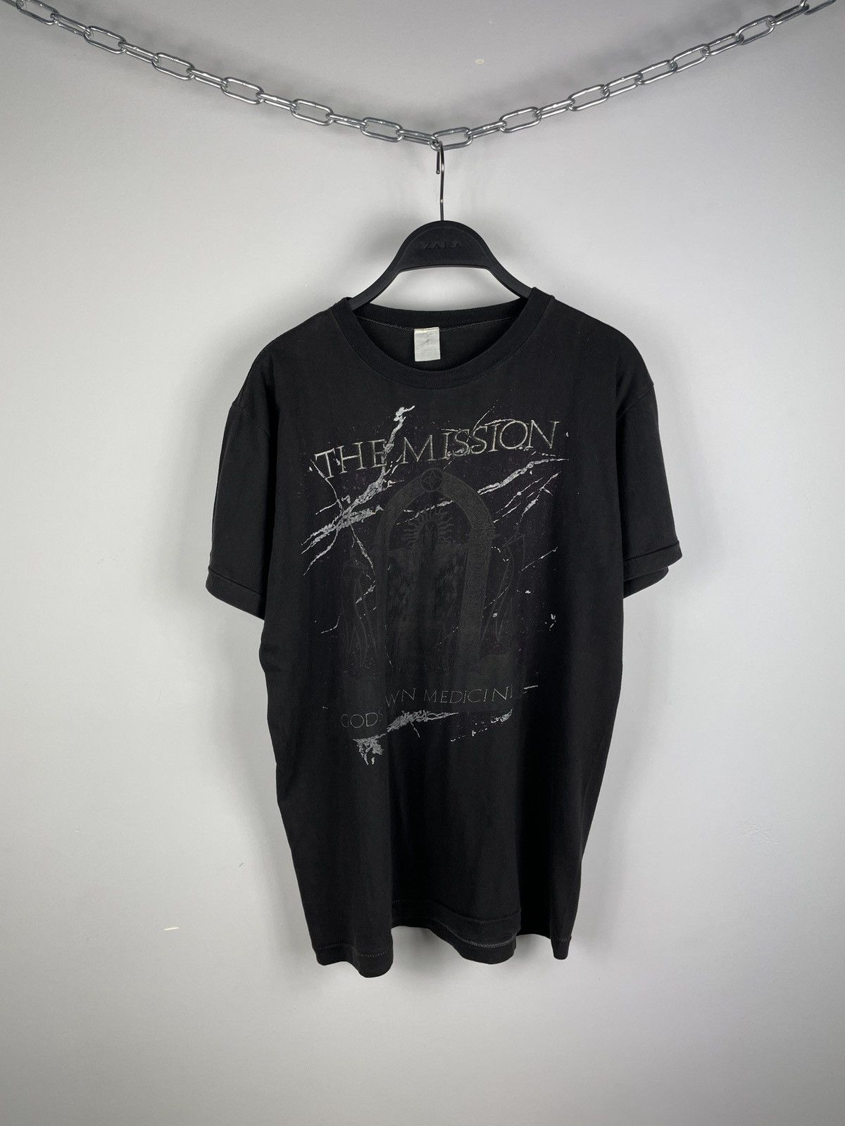 Band Tees × Vintage Vntg 1987 The Mission God’s Own Medicine Single Stitch Tee Size US S / EU 44-46 / 1 - 1 Thumbnail