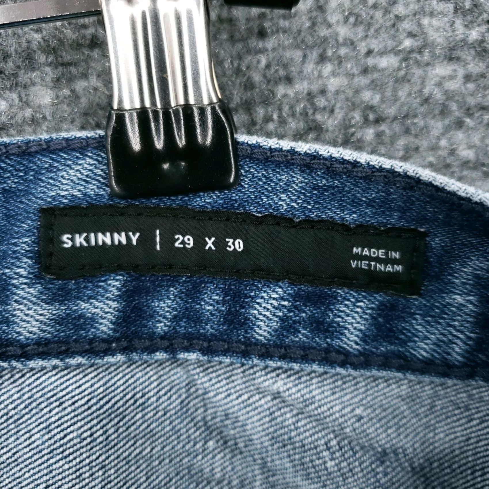 Pacsun PacSun Jeans Mens 29X30 Low Rise Skinny Leg Distressed Stone Wash Blue Denim Size US 30 / EU 46 - 4 Thumbnail