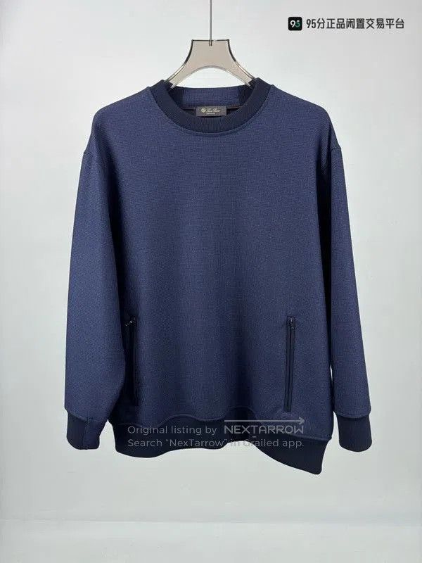 Loro Piana Loro Piana Men's Solid Wool Knit Sweatshirt. Size US XXL / EU 58 / 5 - 3 Thumbnail