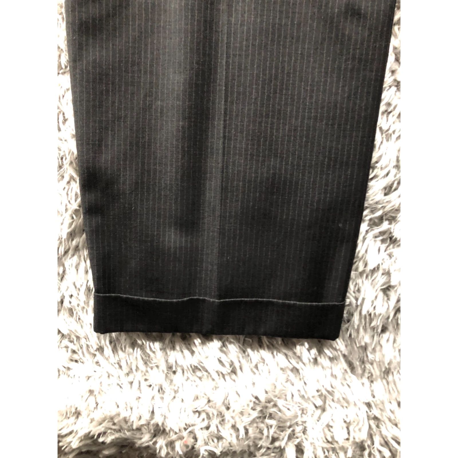 Vintage Axist Mens Dress Pants 36x34 Black Pin Striped Size US 36 / EU 52 - 7 Thumbnail