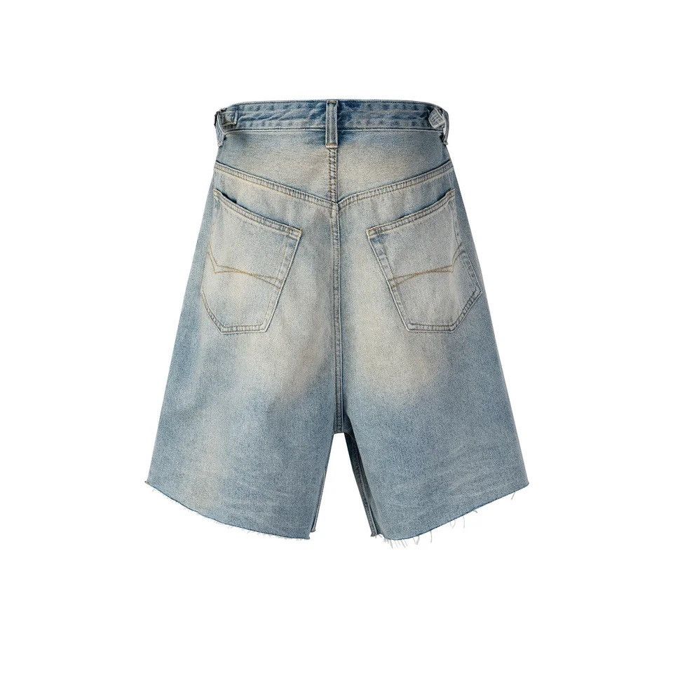 Japanese Brand Street washed hip hop skateboard denim shorts Size US 34 / EU 50 - 3 Thumbnail