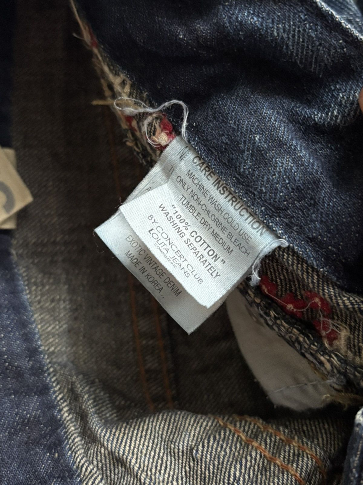 Japanese Brand Floral Embroidered Y2K Lolita Jeans by Concert Club Size US 32 / EU 48 - 8 Thumbnail