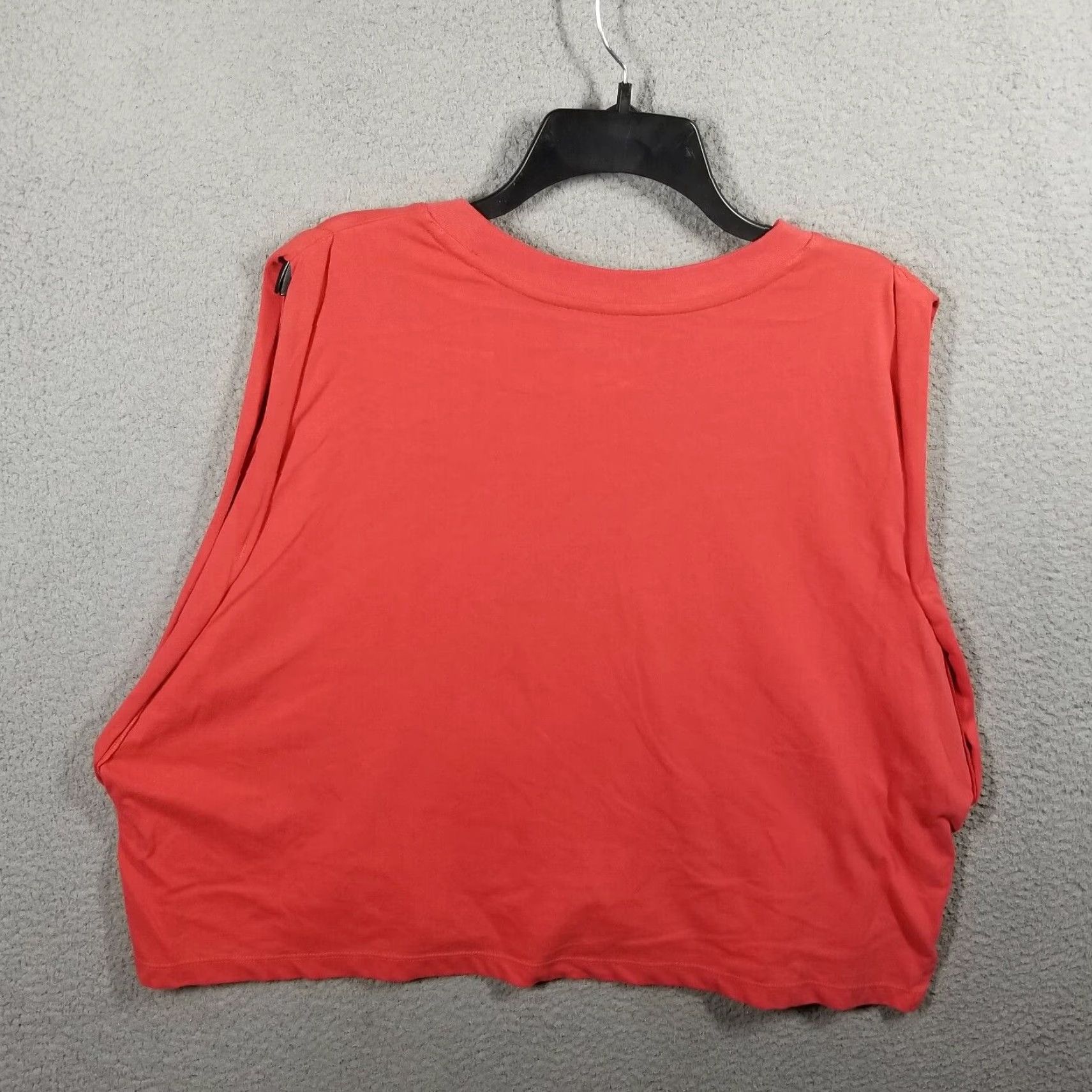 Nike Nike Air Jordan Shirt Women's 1X Crop Tank - Red - Sleeveless Gym Weightlifting Training Activewear - Nike Air Jordan - Plus Size Women Size XL / US 12-14 / IT 48-50 - 2 Thumbnail