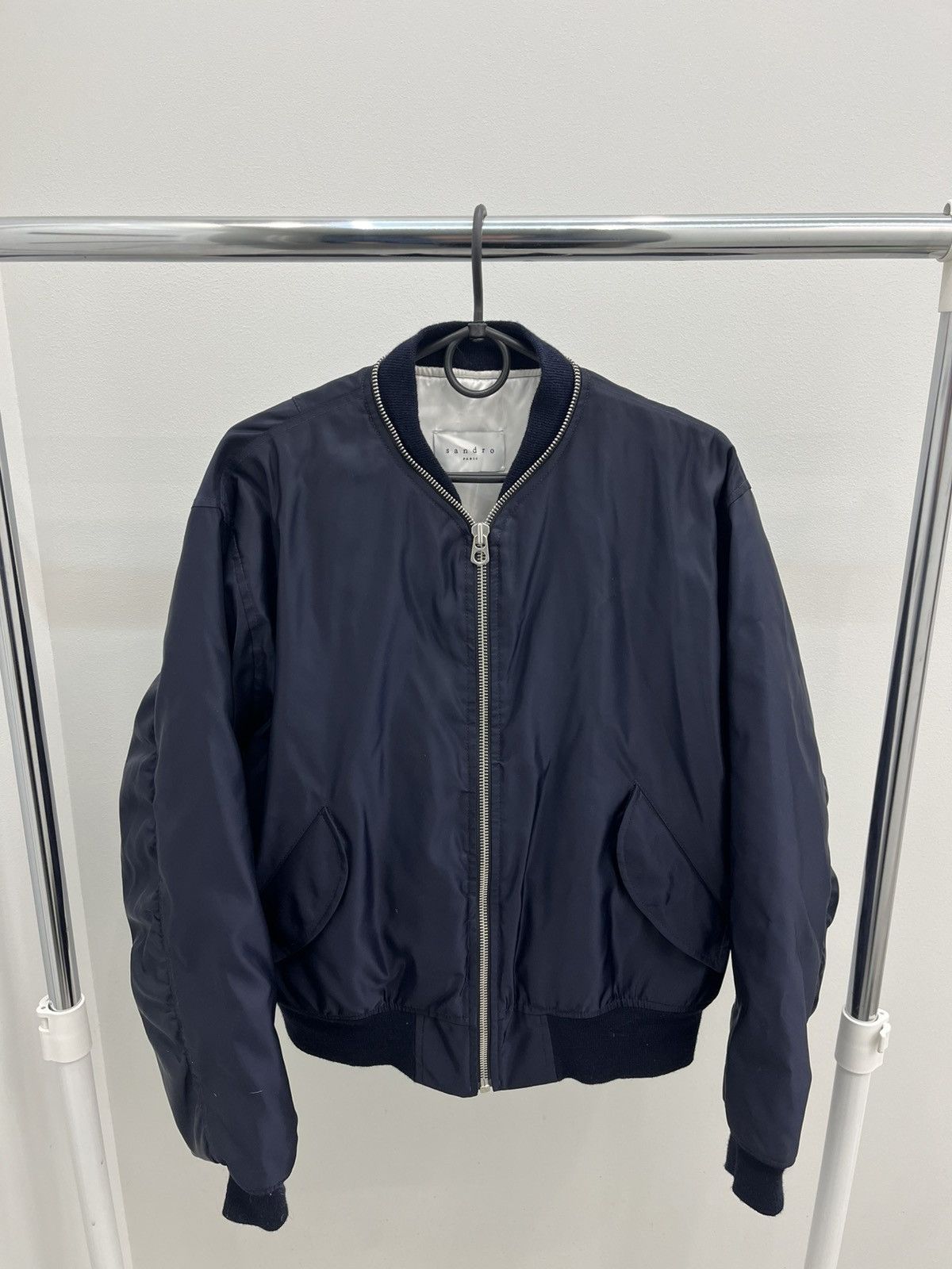 Sandro Sandro Nylon Full Zip Bomber Size US L / EU 52-54 / 3 - 2 Thumbnail