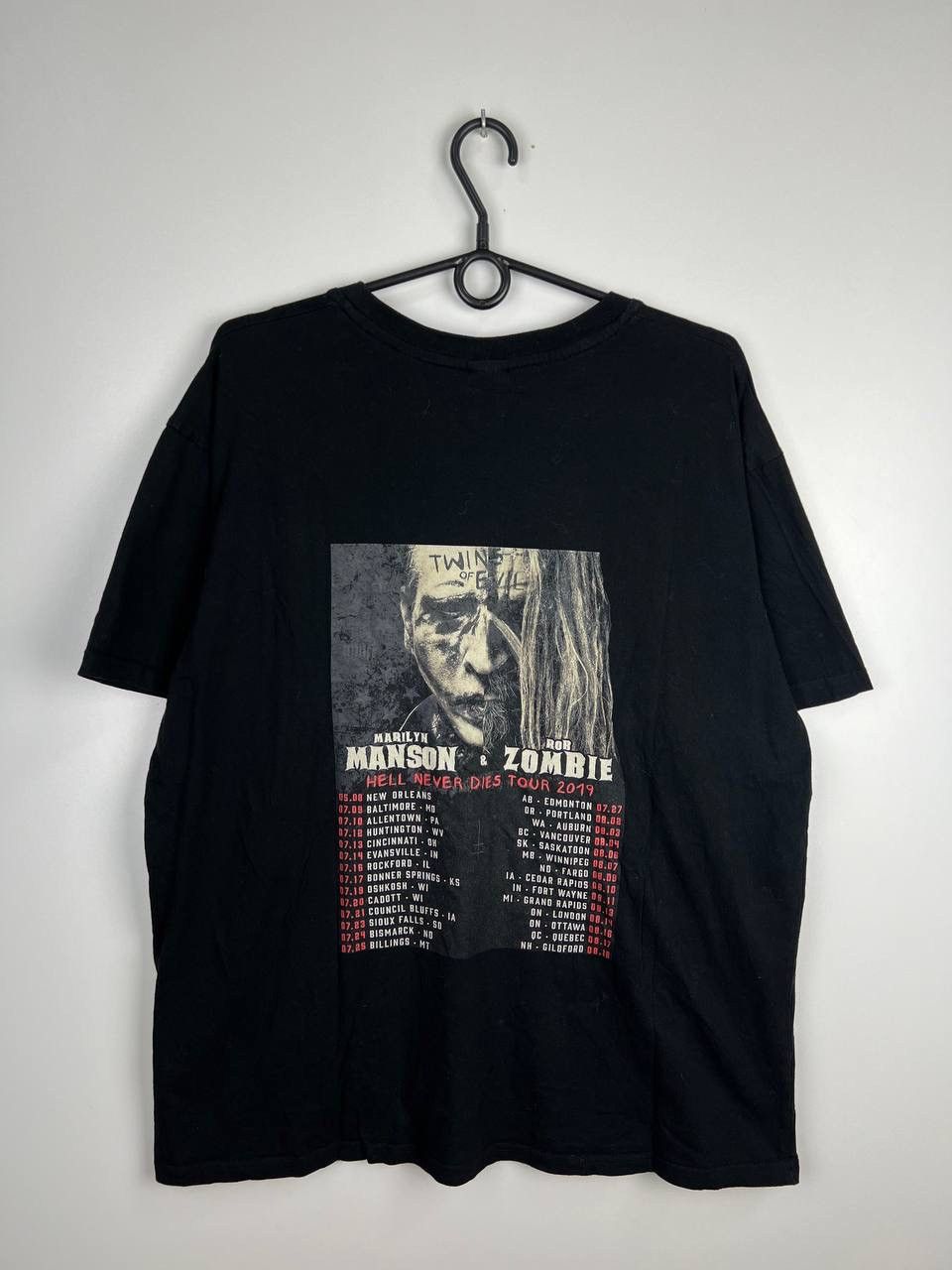 Vintage Rob Zombie Marlin Manson band t-shirts size XL Size US XL / EU 56 / 4 - 2 Thumbnail
