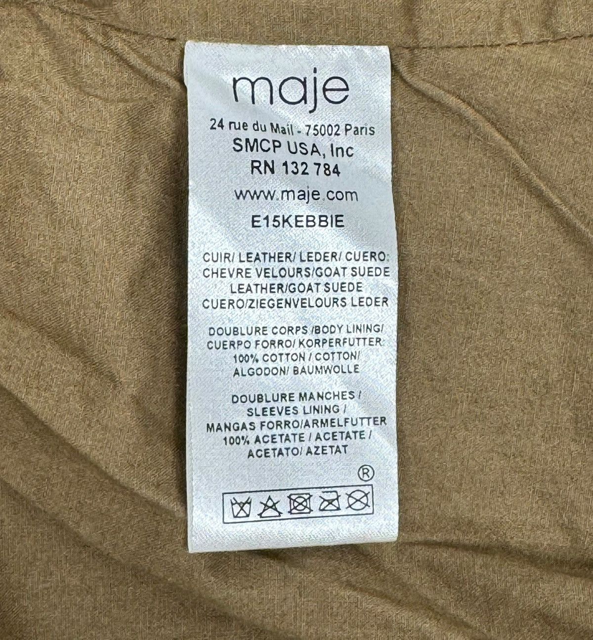 Maje Maje Genuine Goat Suede Leather Jacket size 38 Size S / US 4 / IT 40 - 12 Thumbnail