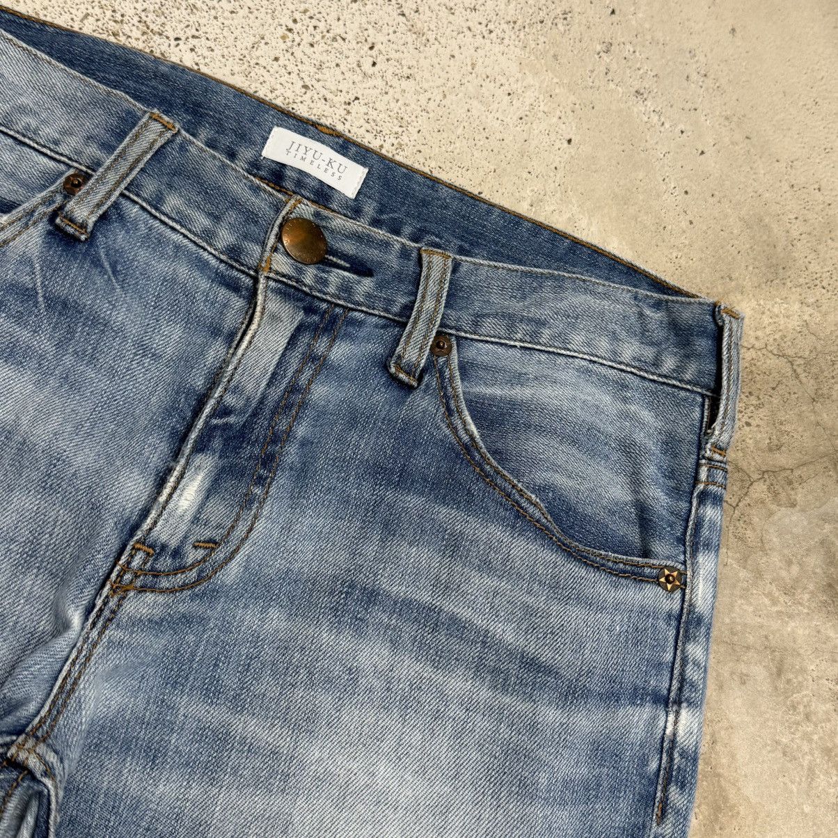 Japanese Brand Jiyuku Timeless Japan Denim Fabric Pants Size 24" / US 00 / IT 34 - 9 Thumbnail