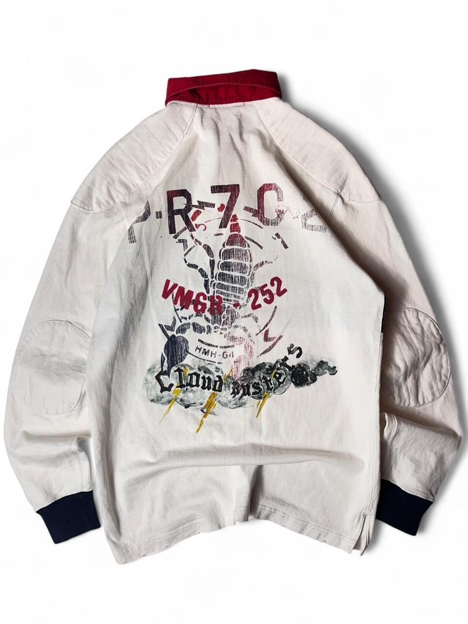 Polo Ralph Lauren 1990s very rare polo by ralph lauren cloud busters rugby Size US M / EU 48-50 / 2 - 1 Thumbnail