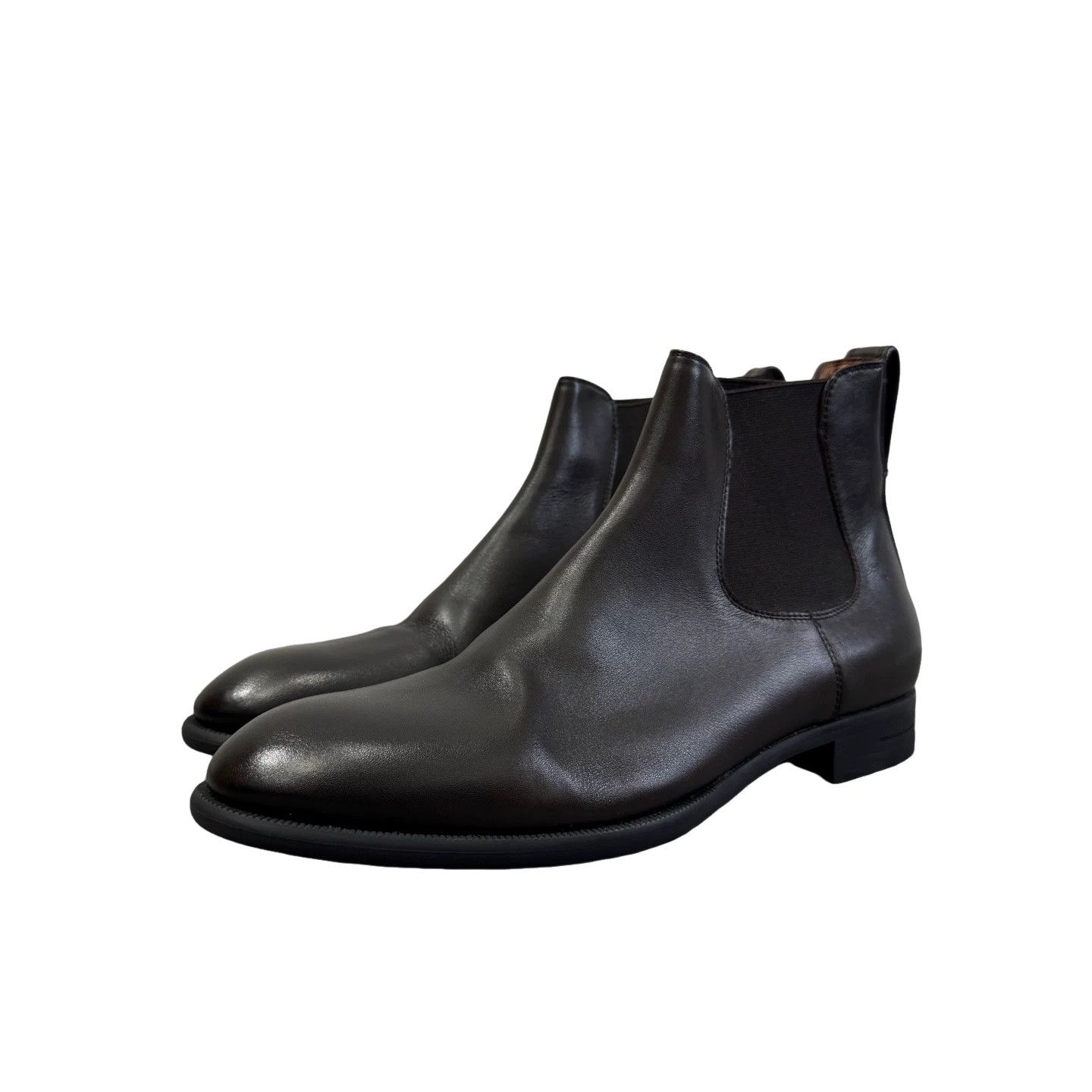 Ermenegildo Zegna Ermenegildo Zegna Brown Leather Chelsea Boots Size 8 Size US 8 / EU 41 - 1 Thumbnail