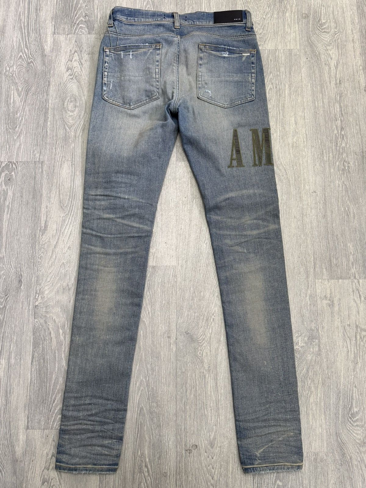 Amiri Amiri Clay Indigo Appliqué Logo Jeans Size US 30 / EU 46 - 2 Thumbnail