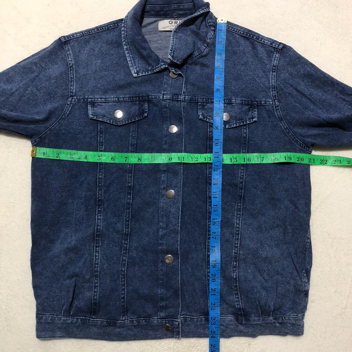 Japanese Brand × Vintage Japanese Brand GRL Light Denim Jacket Size US M / EU 48-50 / 2 - 14 Thumbnail
