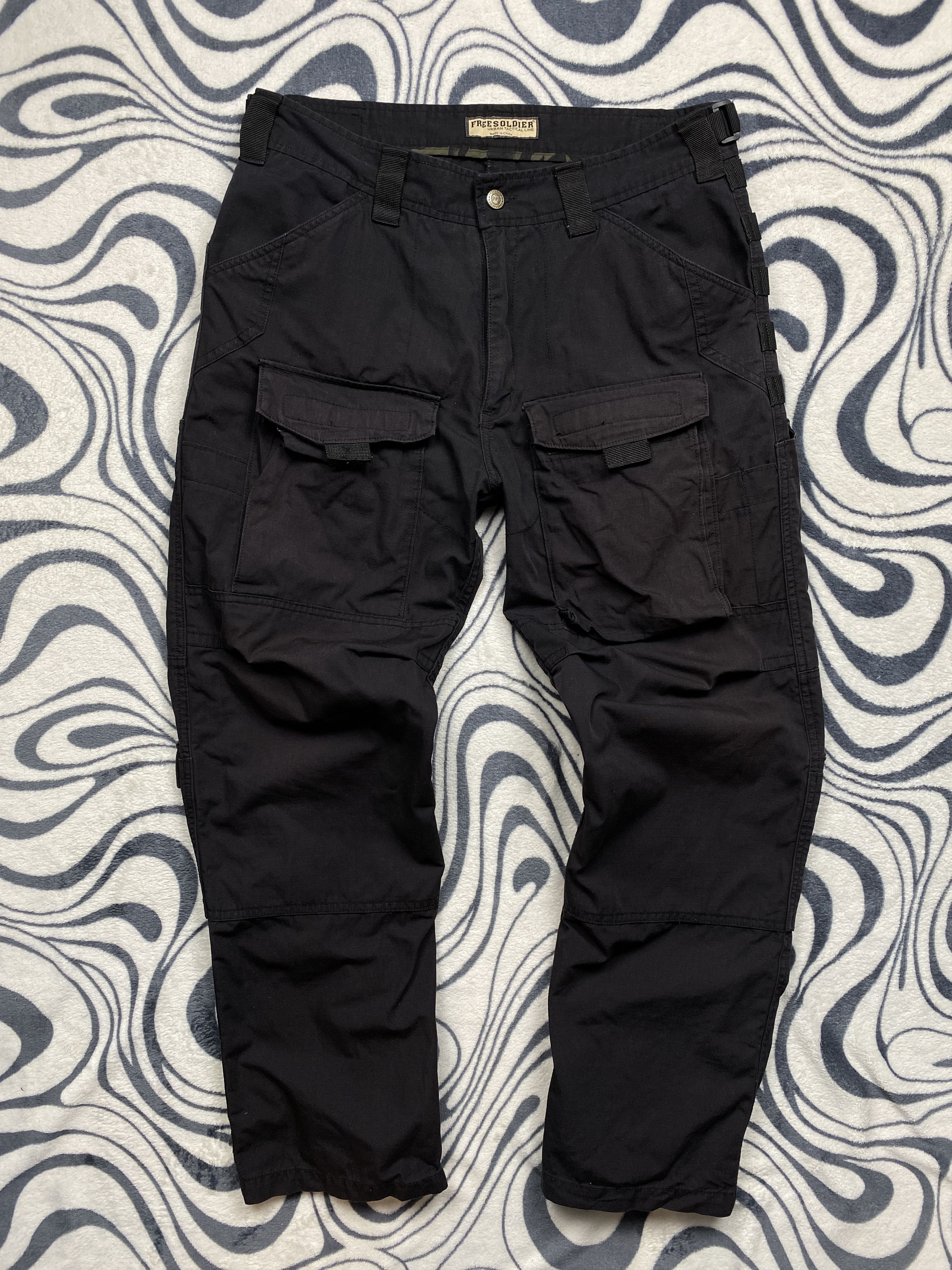 20471120 Freesoldier Vintage Military Cargo Pants Y2K Double Knee Size US 34 / EU 50 - 1 Thumbnail