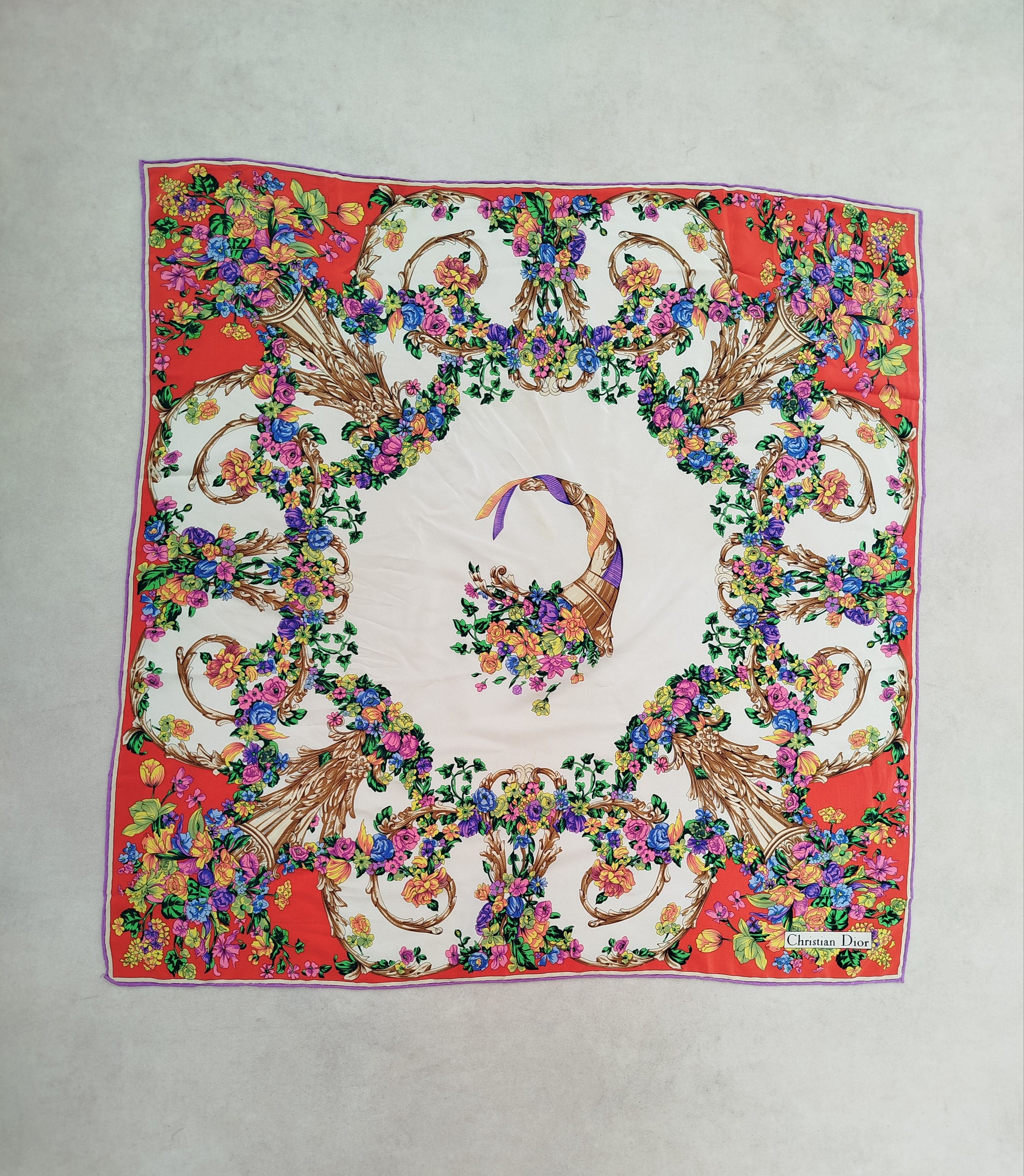 Dior Christian Dior vintage silk square scarf Size ONE SIZE - 1 Thumbnail