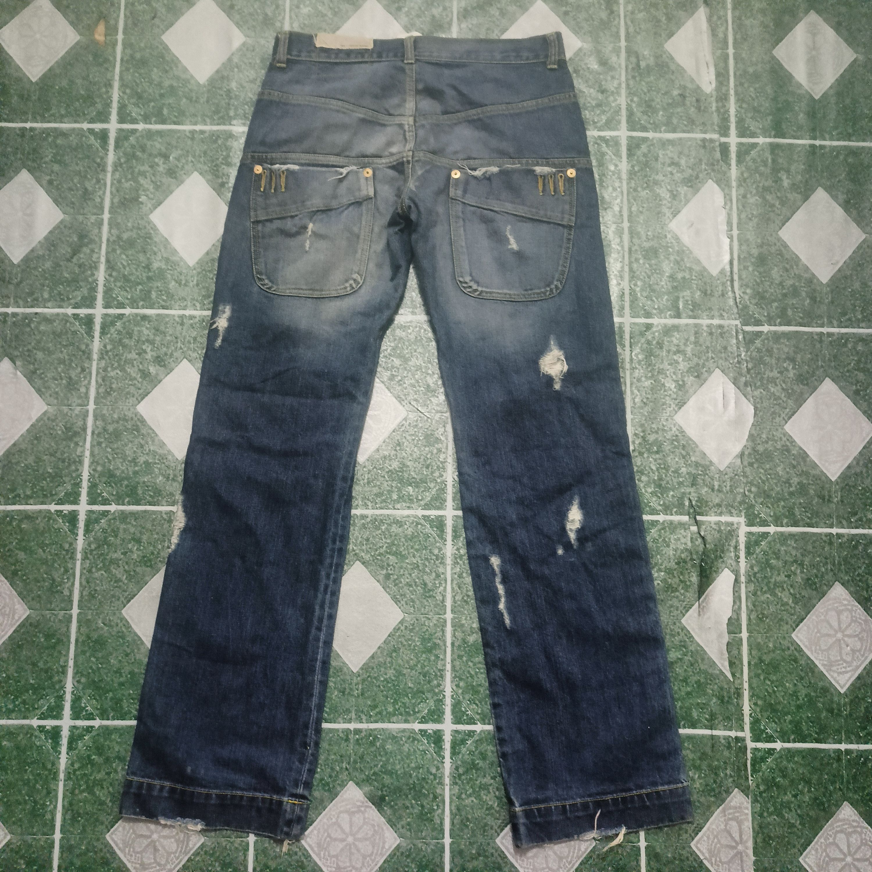 Who Decides War Japanese Double Standard Clothing Distressed Denim Jeans Size US 32 / EU 48 - 10 Thumbnail