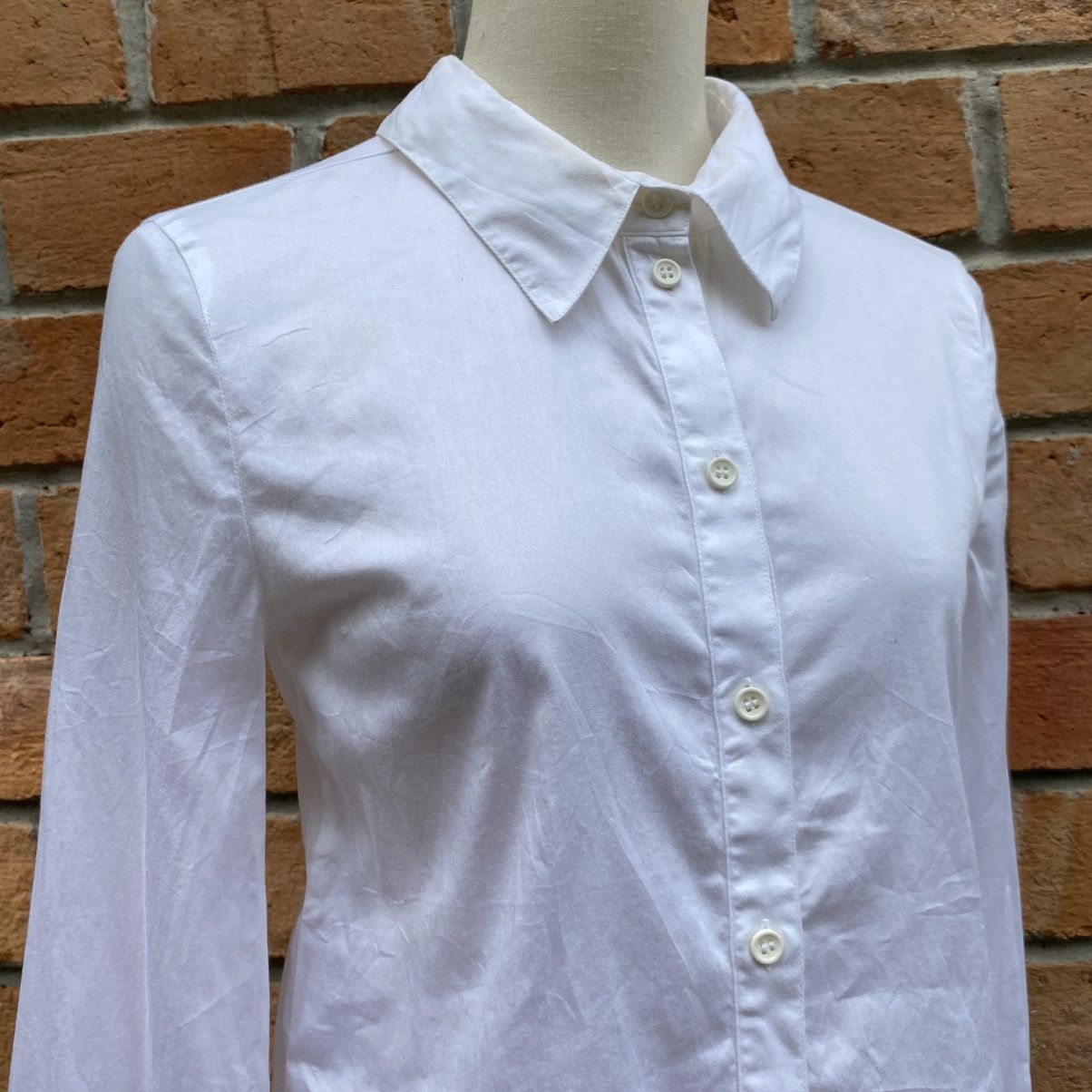 Emporio Armani Emporio Armani Long Sleeve Collared Blouse with Back Bow Tie Size S / US 4 / IT 40 - 17 Thumbnail