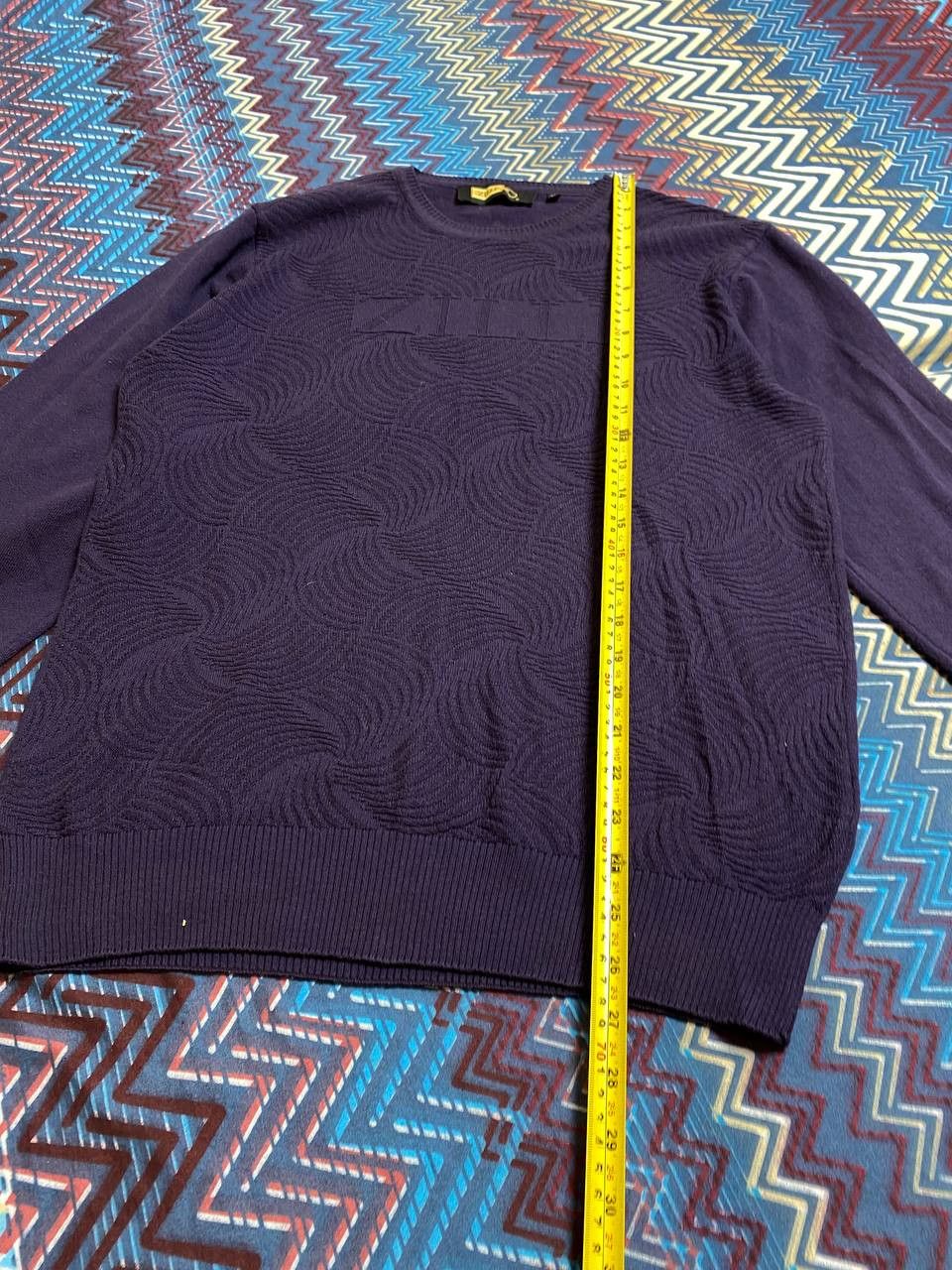 Zilli Blue Luxury Zilli Wool Cardigan Made In Italy Size US XL / EU 56 / 4 - 5 Thumbnail