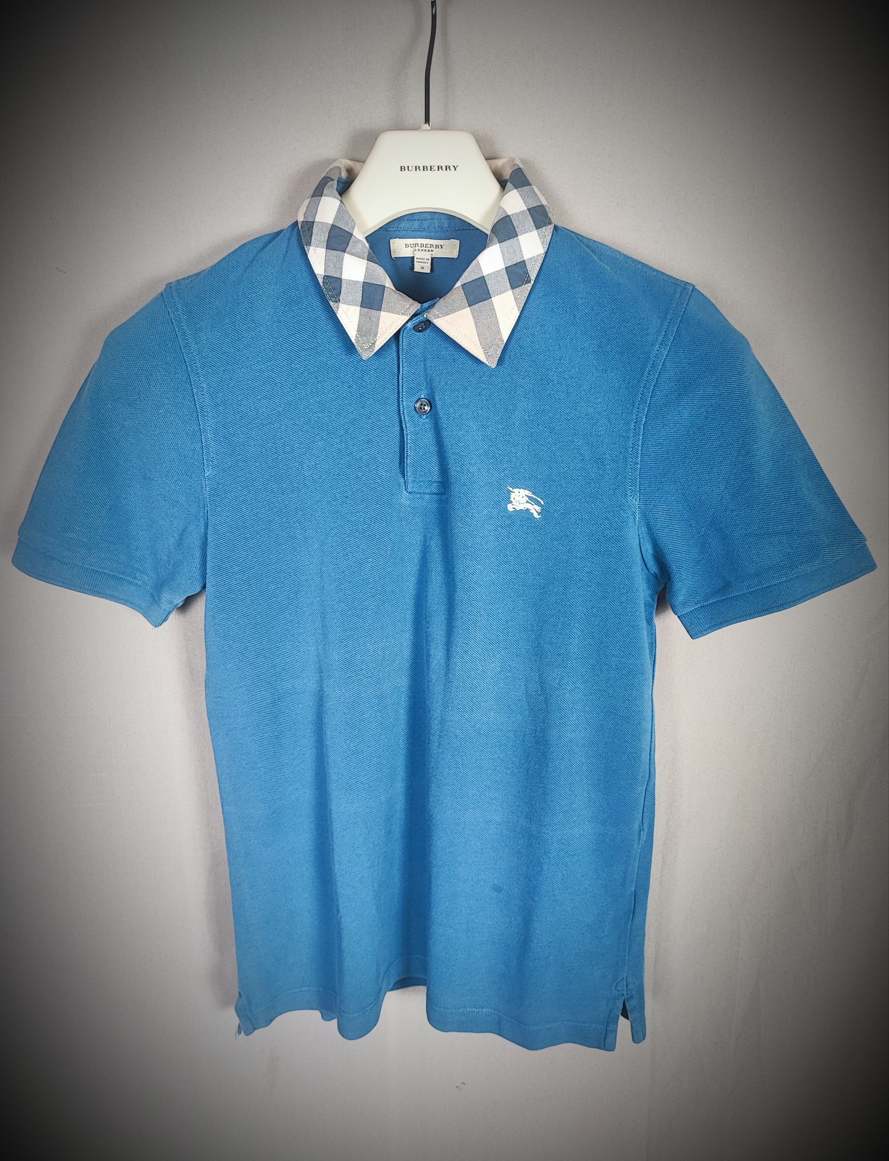 Burberry 🔥 Burberry Polo S Blue very rare🔥 Size US S / EU 44-46 / 1 - 2 Thumbnail