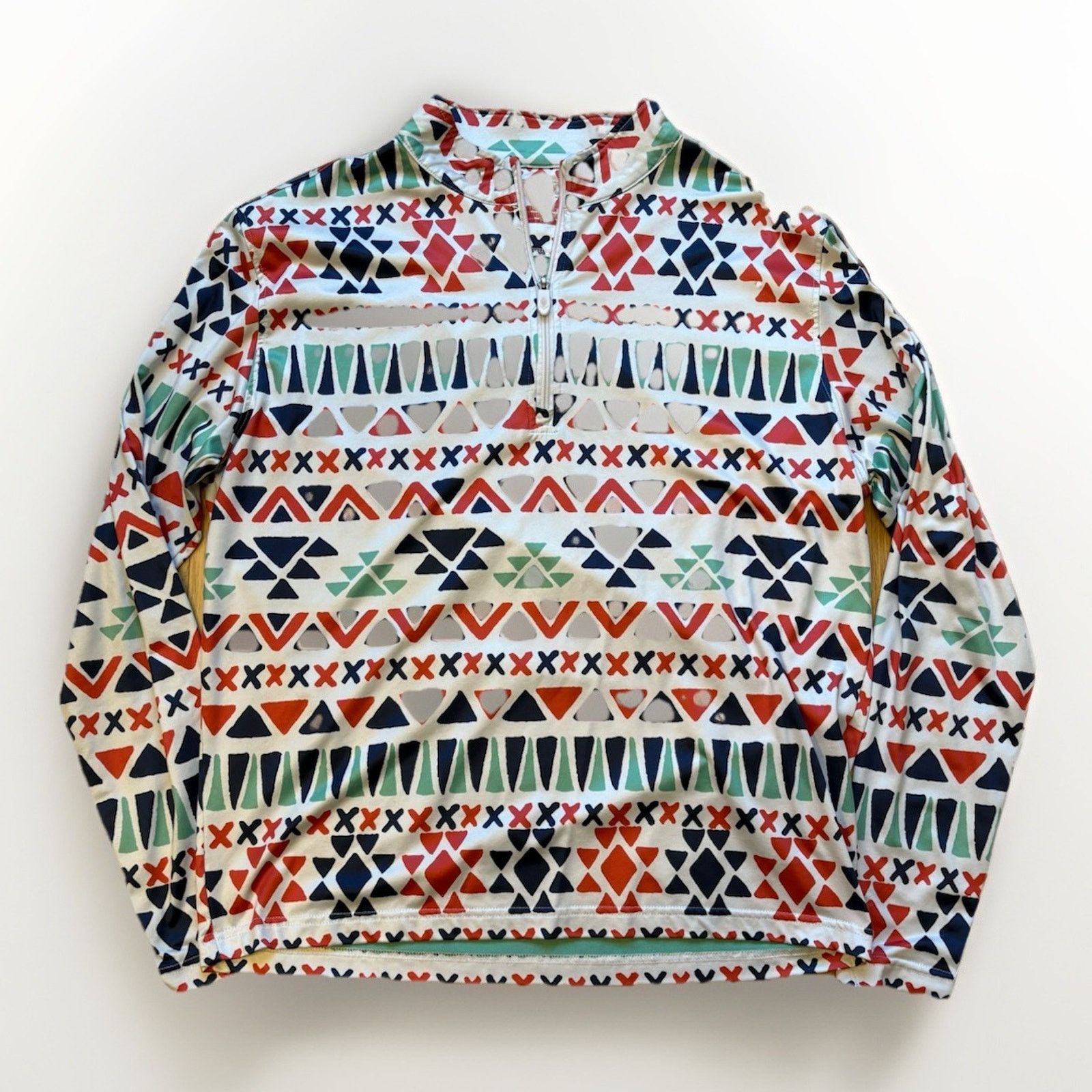 The Unbranded Brand Pins and Aces Golf Aztec Pullover 2.0 Mens Medium Size US M / EU 48-50 / 2 - 2 Thumbnail