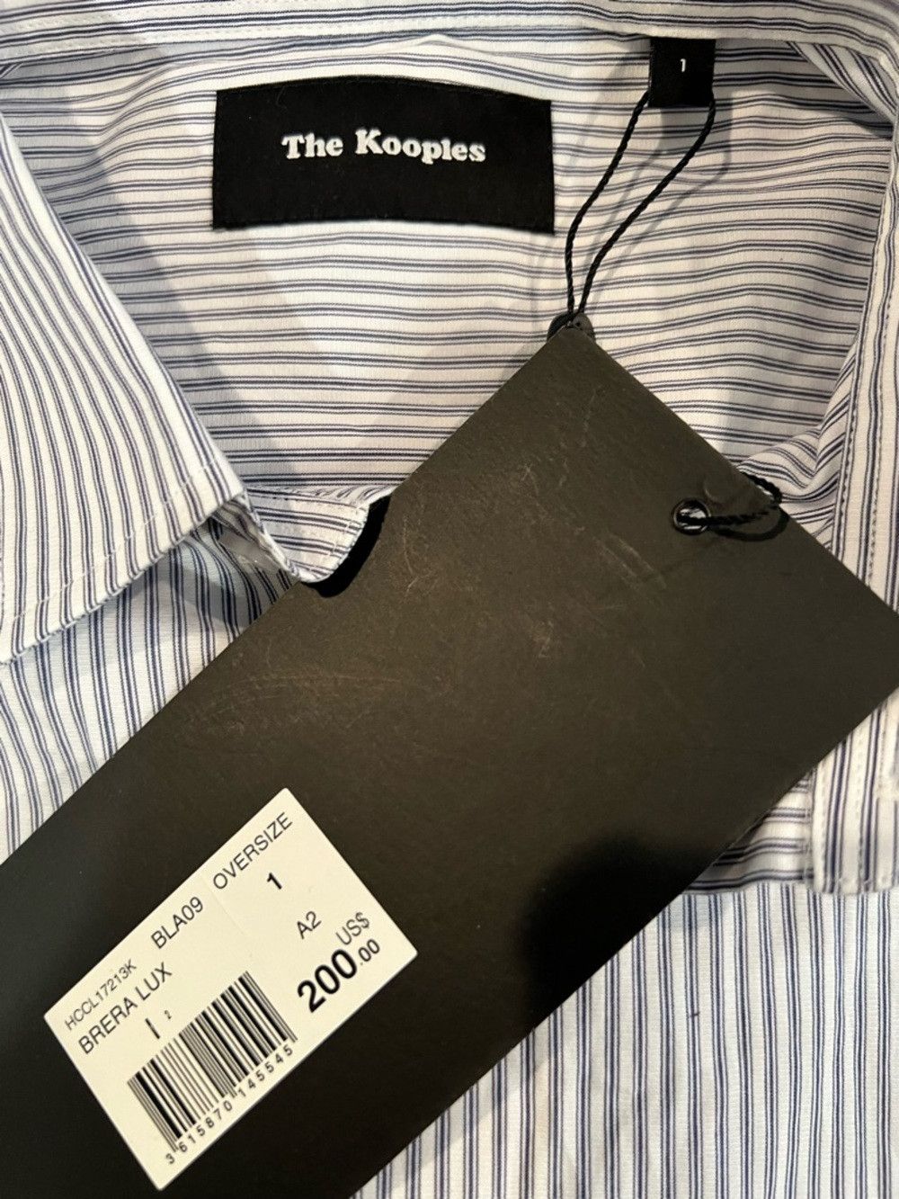The Kooples The Kooples Oversized Striped Shirt White Blue NWT Size 1 S Size US S / EU 44-46 / 1 - 4 Thumbnail