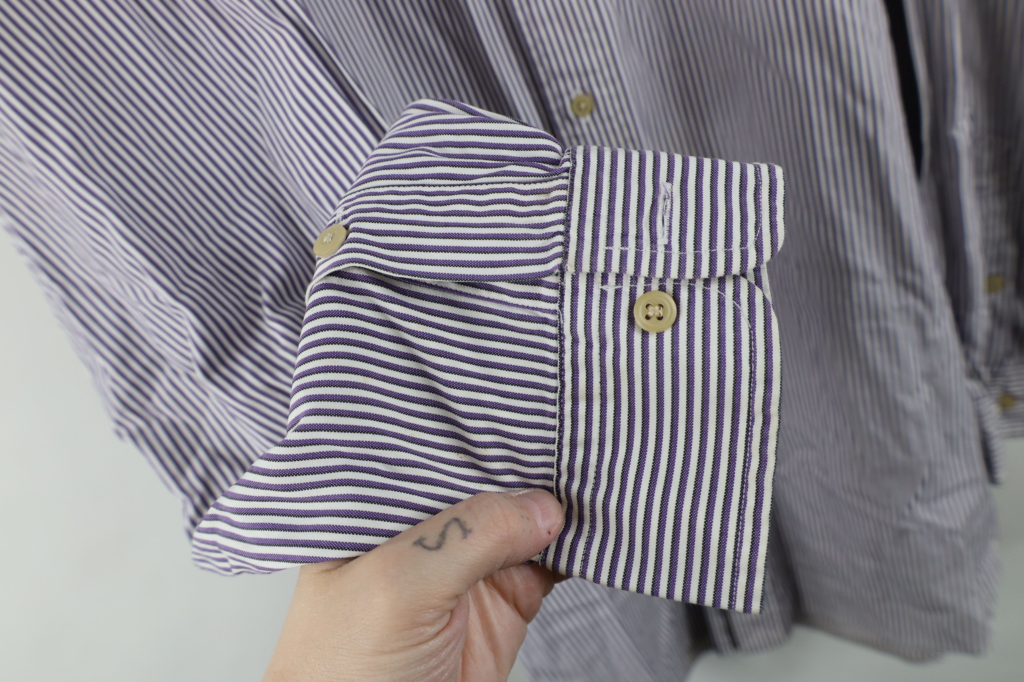 Ralph Lauren Vintage 90s Ralph Lauren Yarmouth Striped Button Down Shirt Size US L / EU 52-54 / 3 - 8 Thumbnail