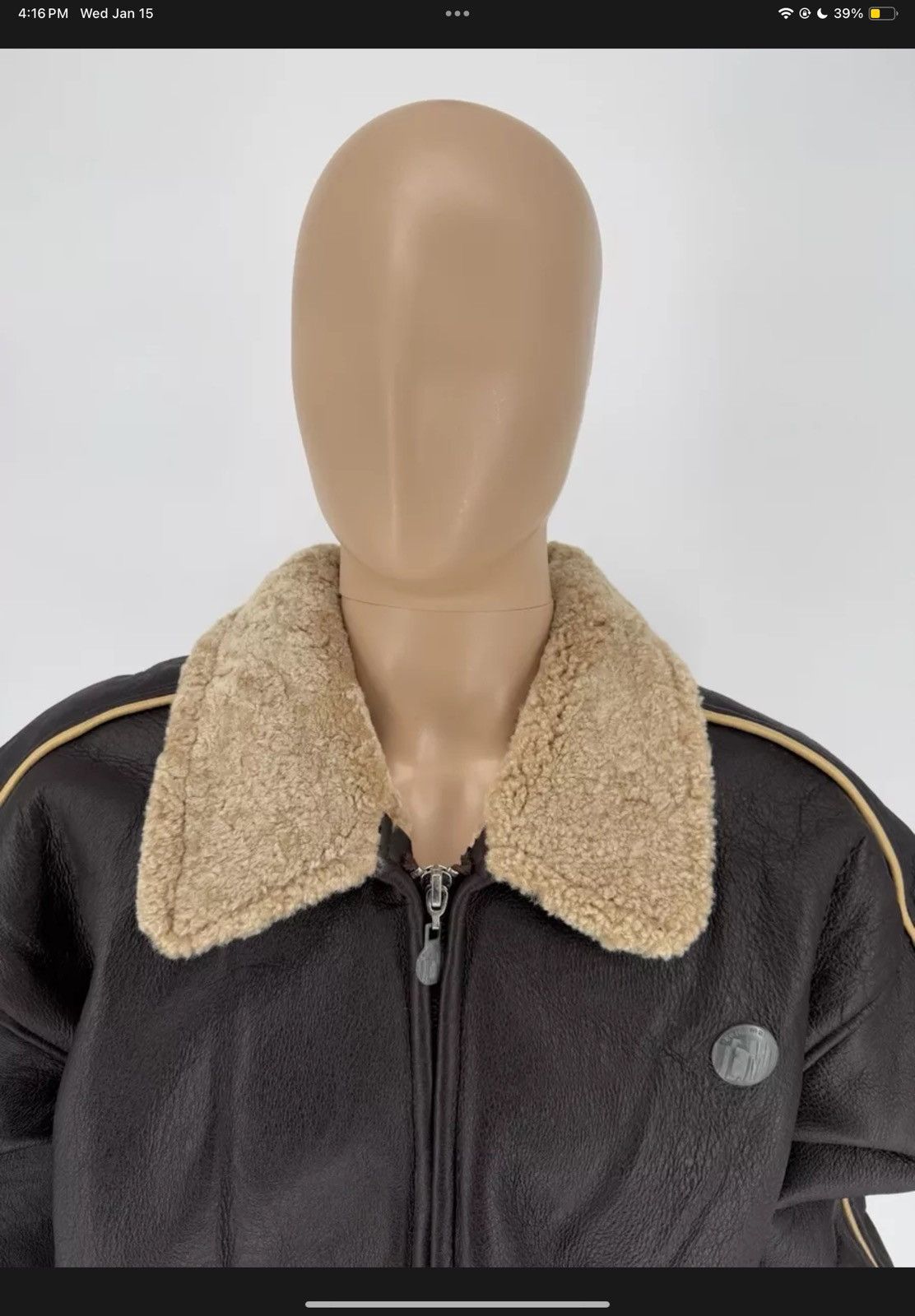 Vintage Vintage 90s Eric Malik Sterling Leather Jacket Men’s 2XL Size US M / EU 48-50 / 2 - 4 Thumbnail