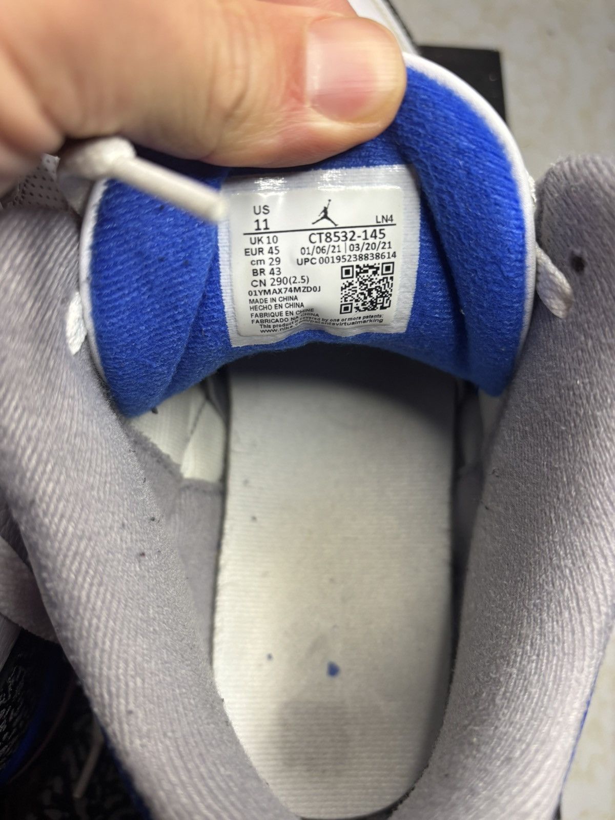 Jordan Brand Air Jordan 3 Retro Racer Blue Size US 11 / EU 44 - 6 Thumbnail