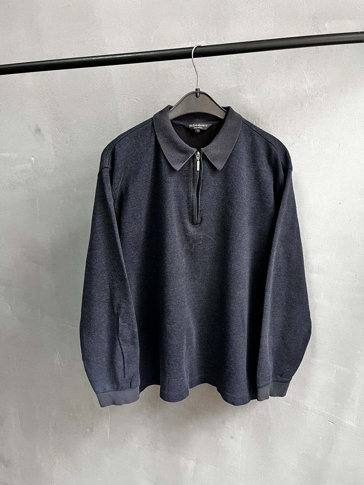 Vintage × Yves Saint Laurent Yves Saint Laurent zip sweatshirt Size US L / EU 52-54 / 3 - 2 Thumbnail