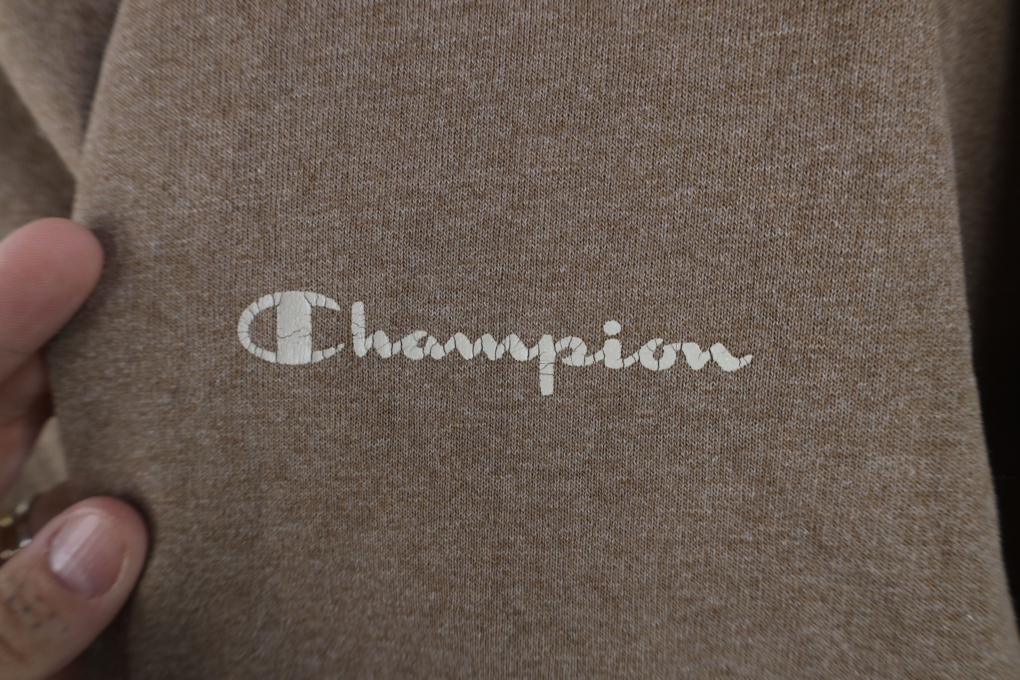 Champion Vintage 90s Champion Spell Out Crewneck Sweatshirt Brown Size US L / EU 52-54 / 3 - 4 Thumbnail