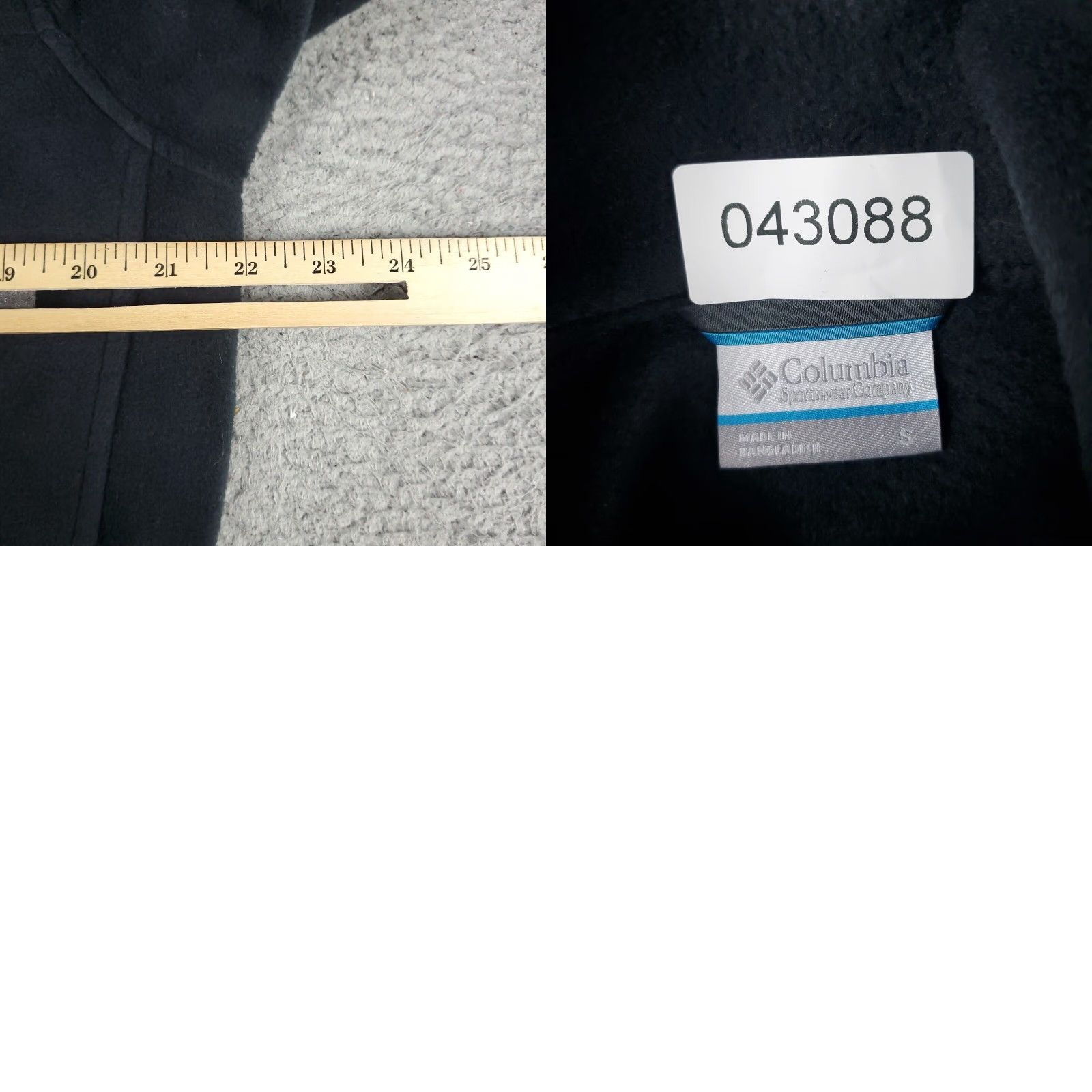 Vintage Columbia Mens Sweater Small Black Fleece Outdoors Full Zip Up Sweatshirt Size US S / EU 44-46 / 1 - 8 Thumbnail