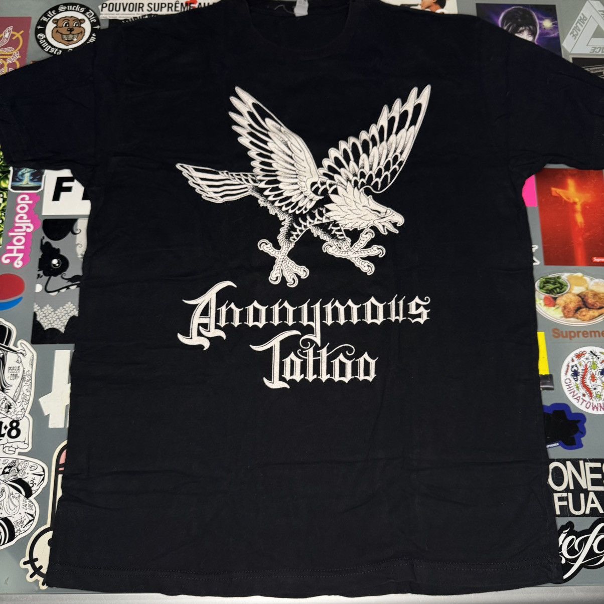 Next Level Anonymous Tattoo Eagle Tee Next Level Brand Sz Large Black Size US L / EU 52-54 / 3 - 1 Thumbnail