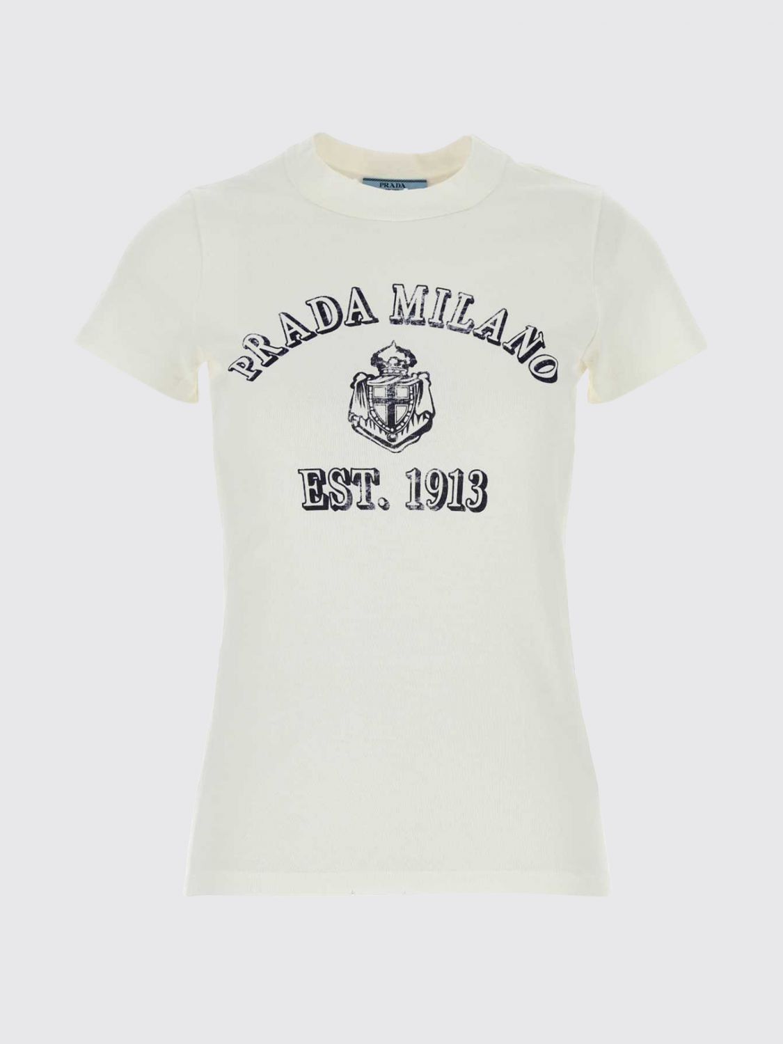 Prada Prada T-Shirt Woman White Size XS / US 0-2 / IT 36-38 - 1 Preview