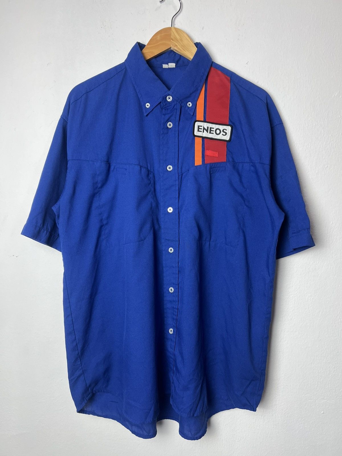 Vintage Vintage Eneos Button Up Shirt Size US XL / EU 56 / 4 - 1 Thumbnail