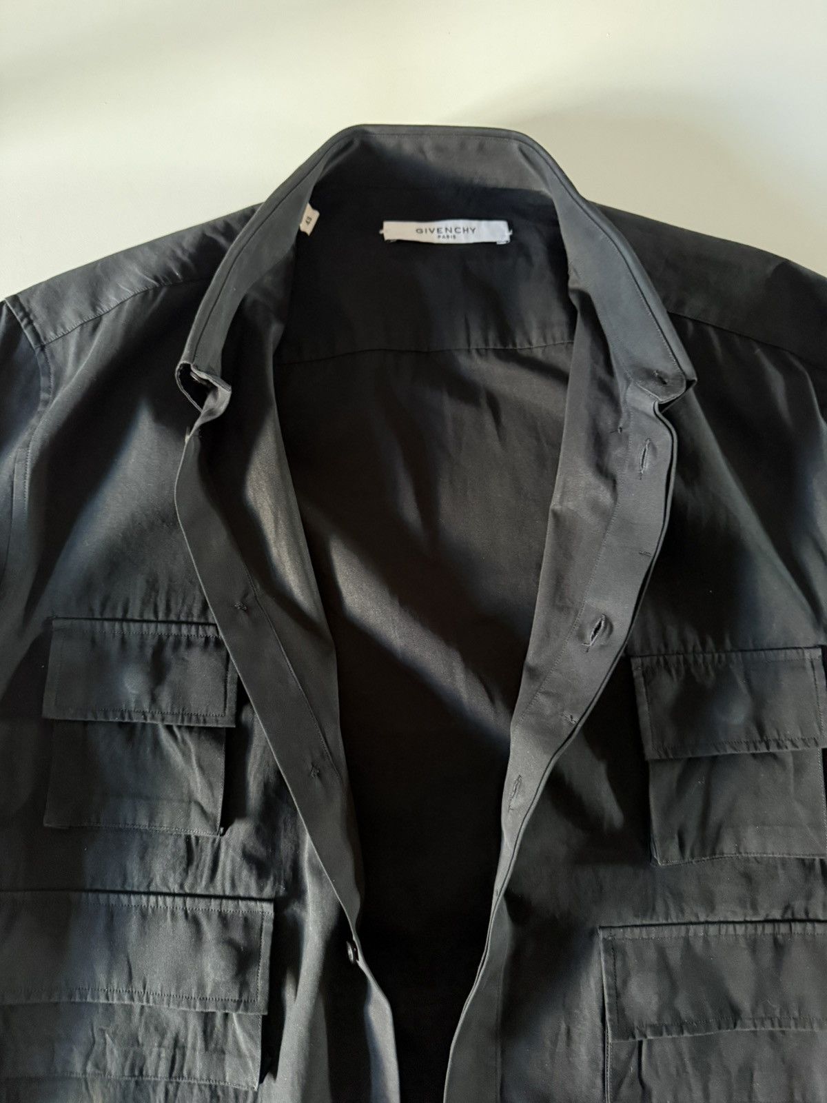 Givenchy Givenchy Paris FW2015 Multi-Pocket Utility Cargo Shirt -XL Size US XL / EU 56 / 4 - 13 Thumbnail