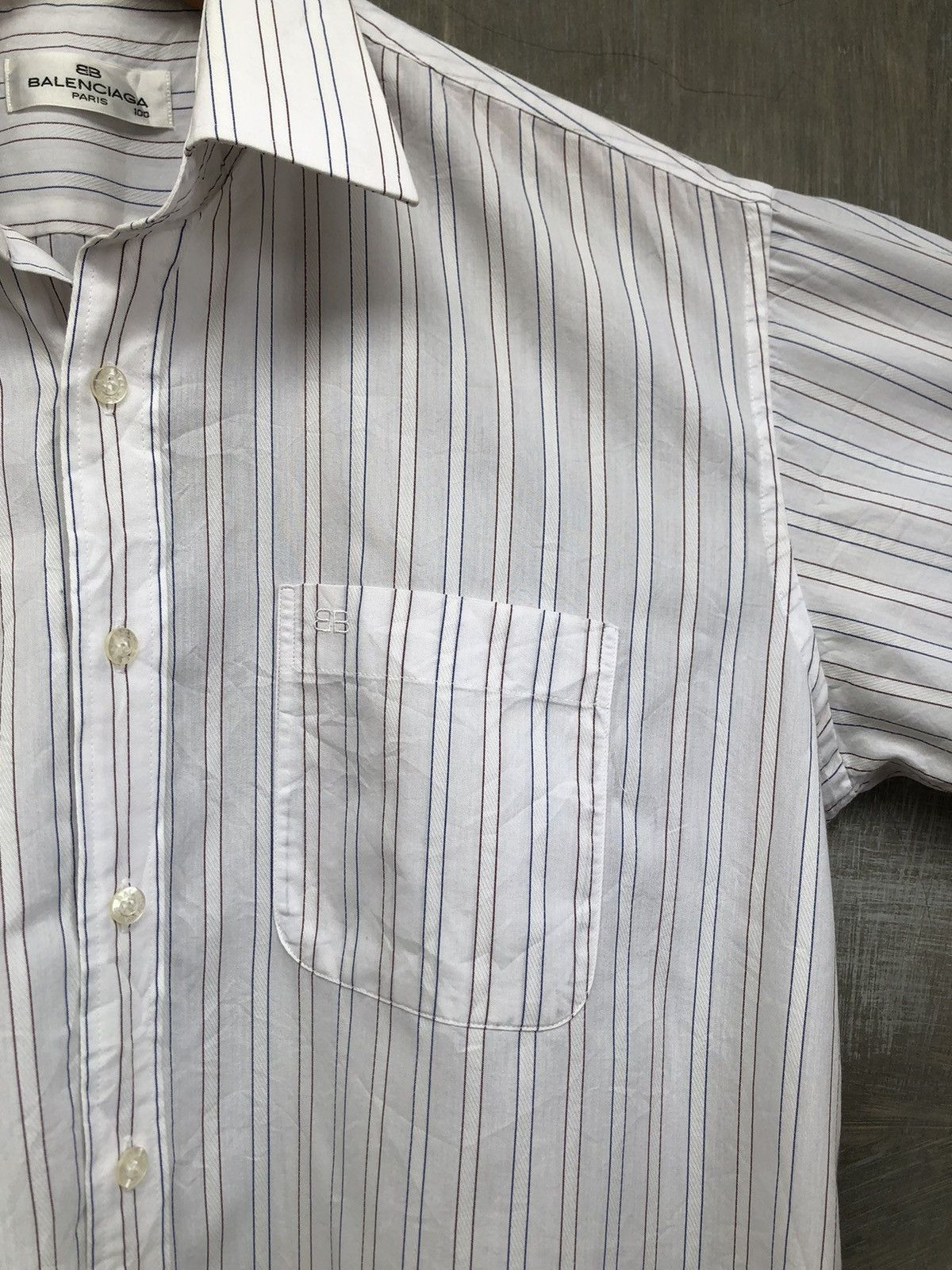 Balenciaga Vintage Balenciaga Formal Button Up Shirt Size US L / EU 52-54 / 3 - 5 Thumbnail