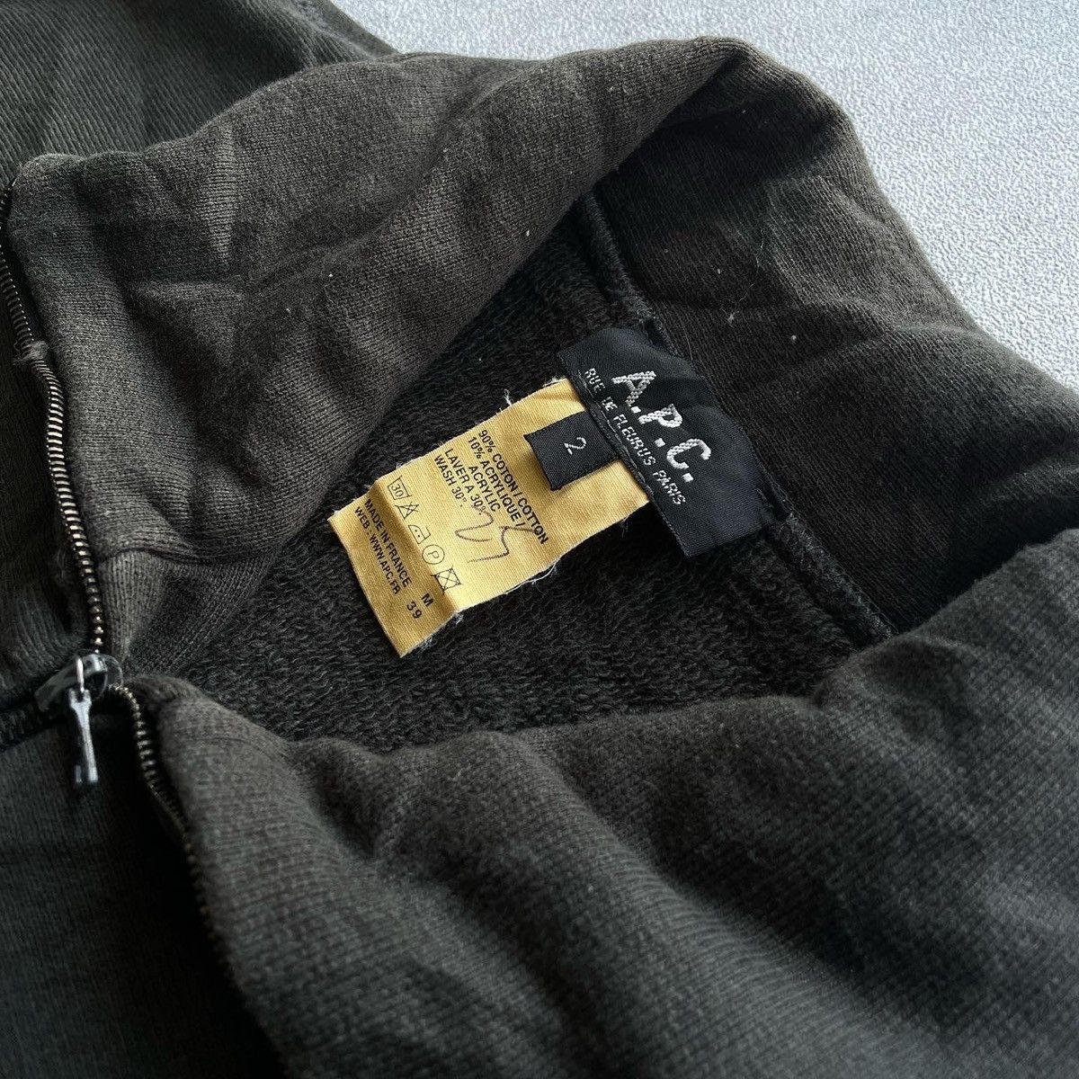 A.P.C. APC Rue De Fleurus Paris High Neck Zipper Sweater Size US M / EU 48-50 / 2 - 4 Thumbnail