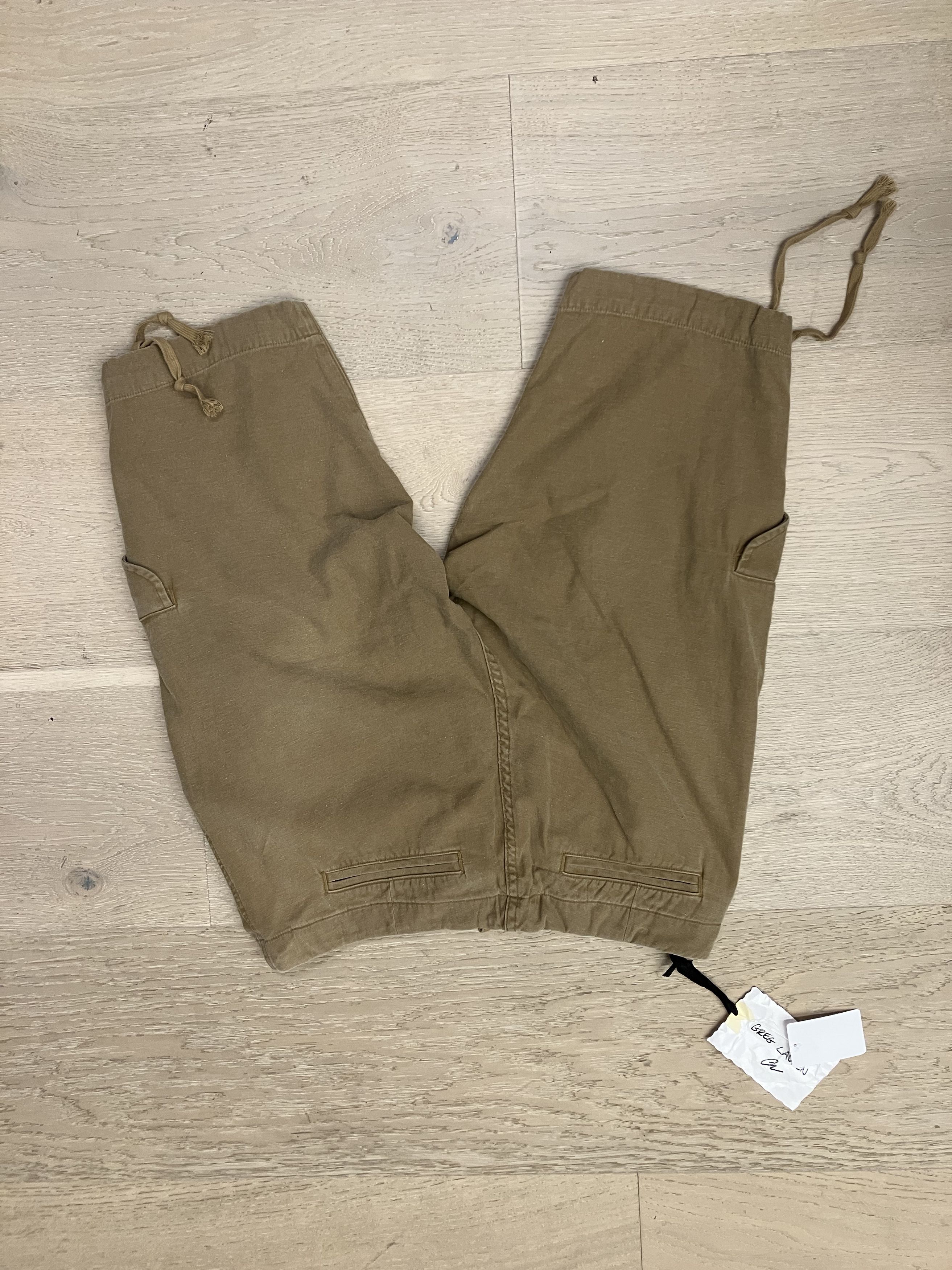 Greg Lauren $940 NWT Greg Lauren Tan Baker Cargo Shorts US-L (Size3) Size US 34 / EU 50 - 4 Thumbnail
