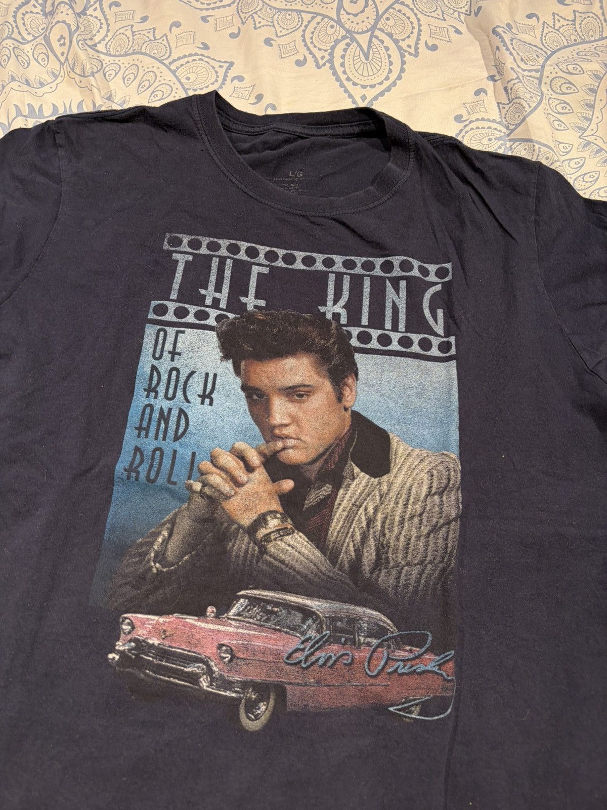 Vintage Elvis Shirt Large Size US L / EU 52-54 / 3 - 2 Thumbnail