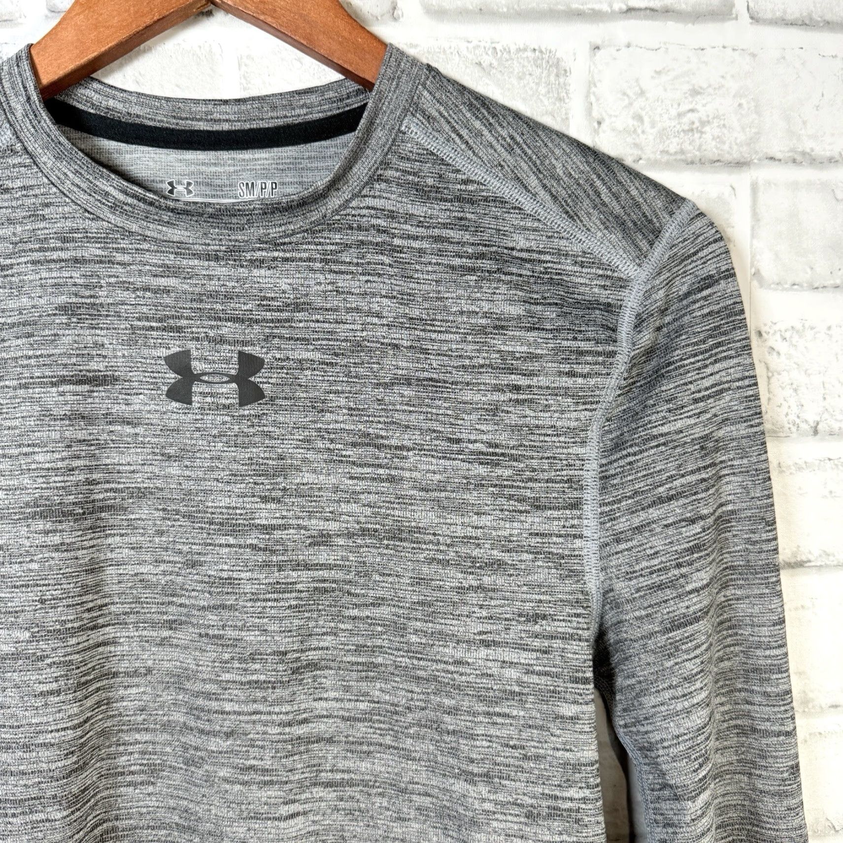Under Armour Under Armour Gray Compression Long Sleeve Shirt Mens Size S Size US S / EU 44-46 / 1 - 2 Thumbnail