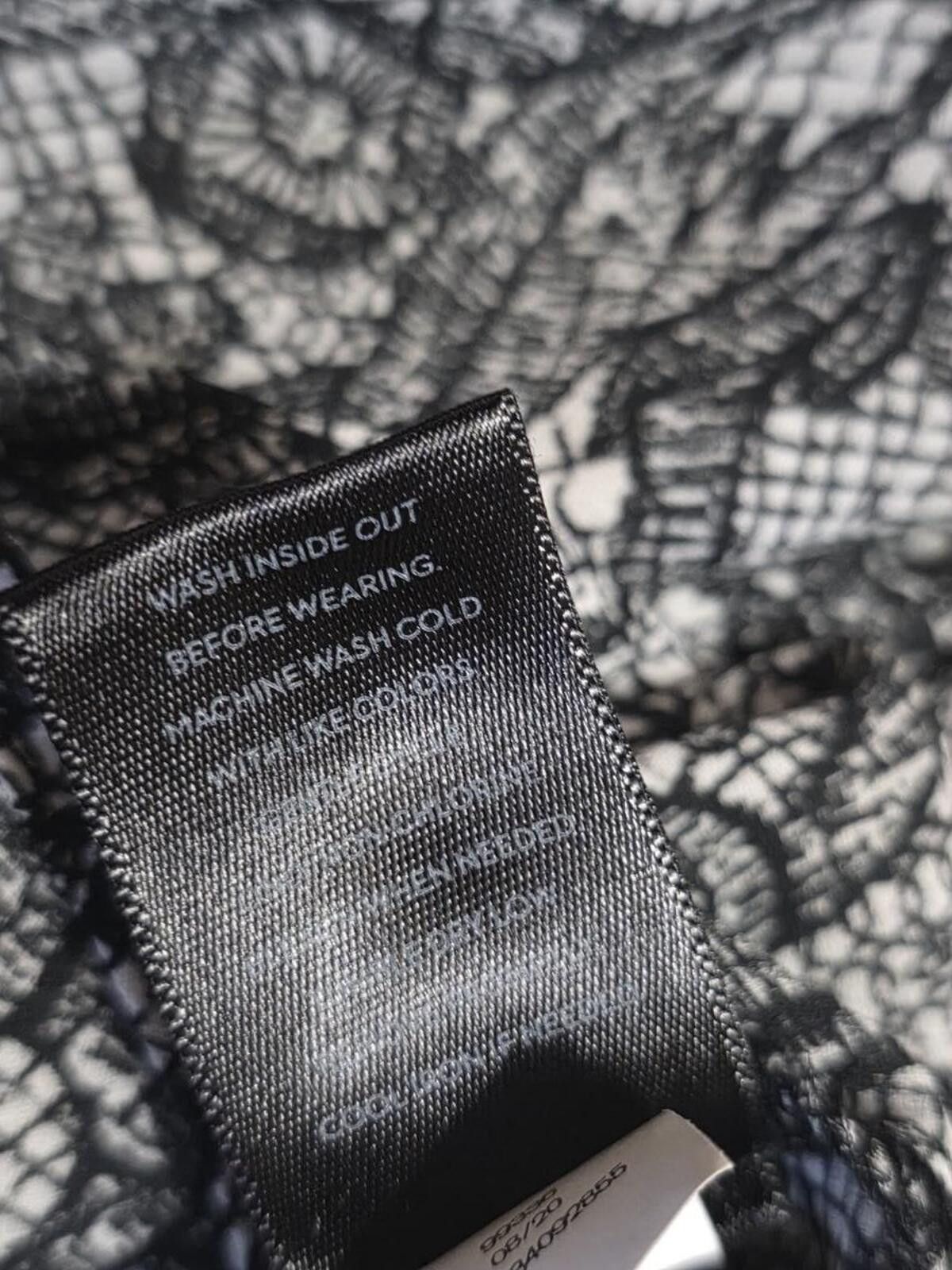 Other Simply Vera Vera Wang Black White Patterned Long Sleeve Top Size S / US 4 / IT 40 - 10 Thumbnail