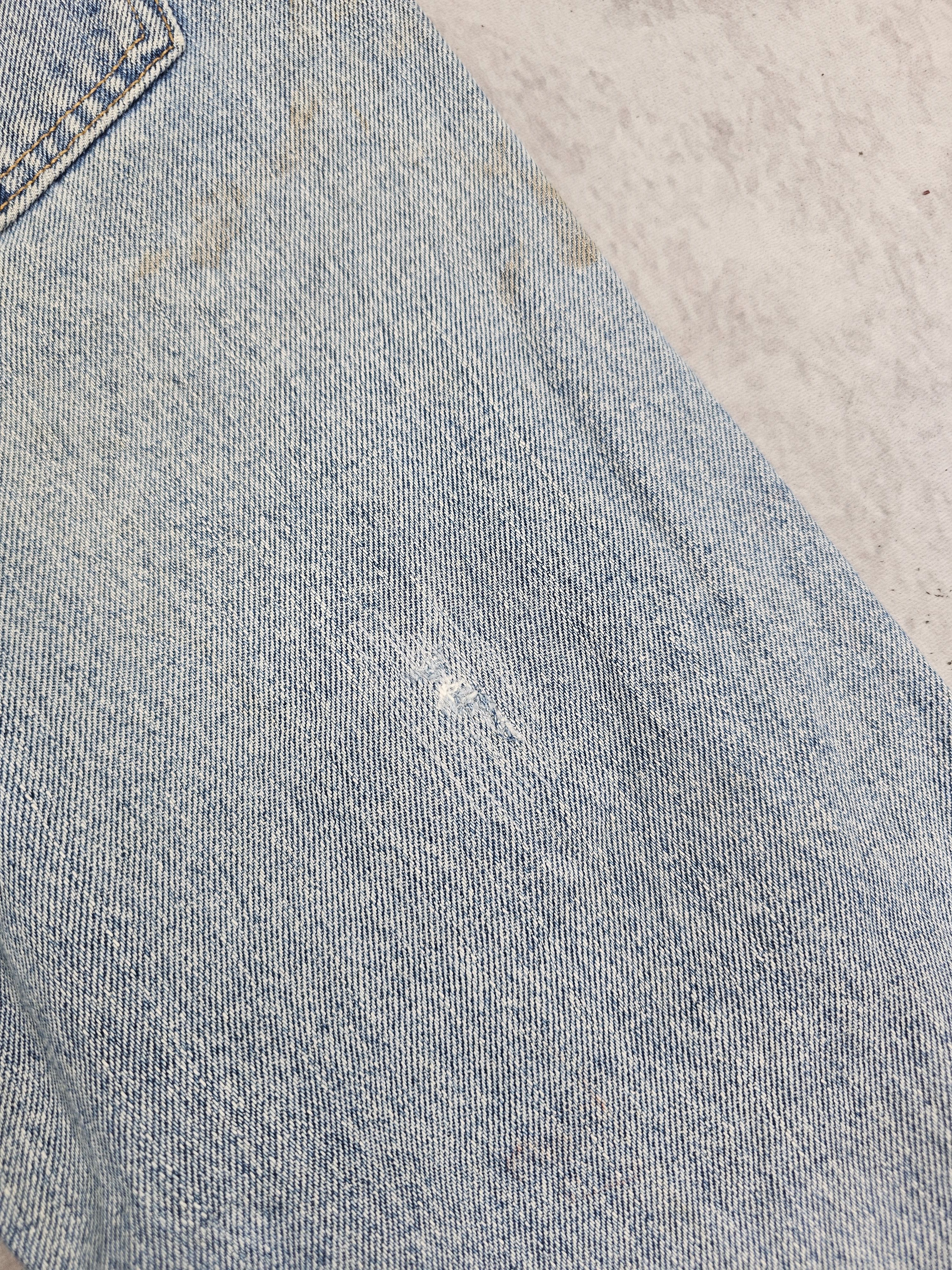 Levi's Vintage Clothing Vtg 90'S LEVIS 505 Light Blue Stain Ripped Blue Jeans L0501 Size US 32 / EU 48 - 7 Thumbnail