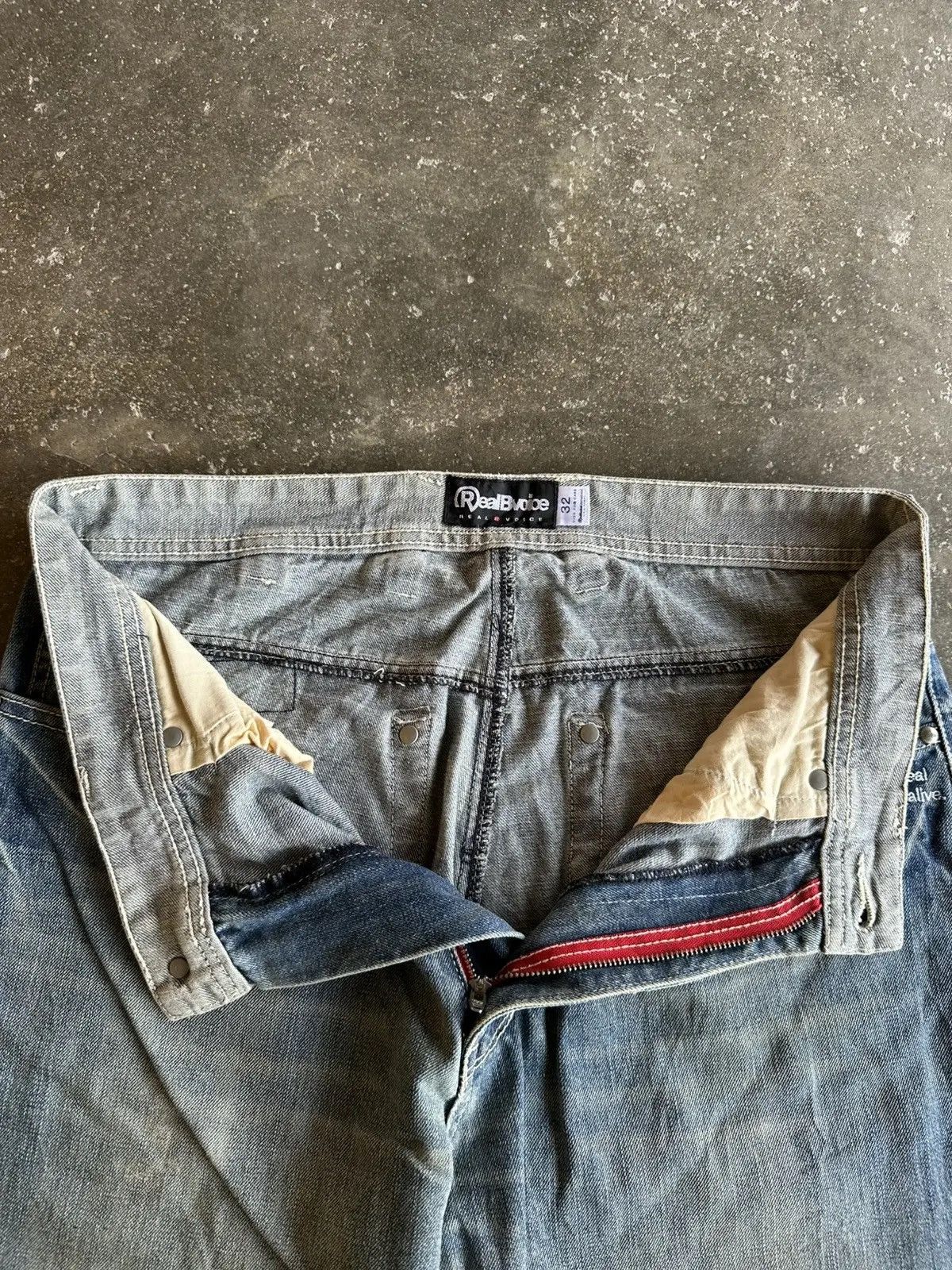 W32 L31 🔥 VINTAGE REAL BVOICE JEANS HIDDEN RIVET DENIM PANTS