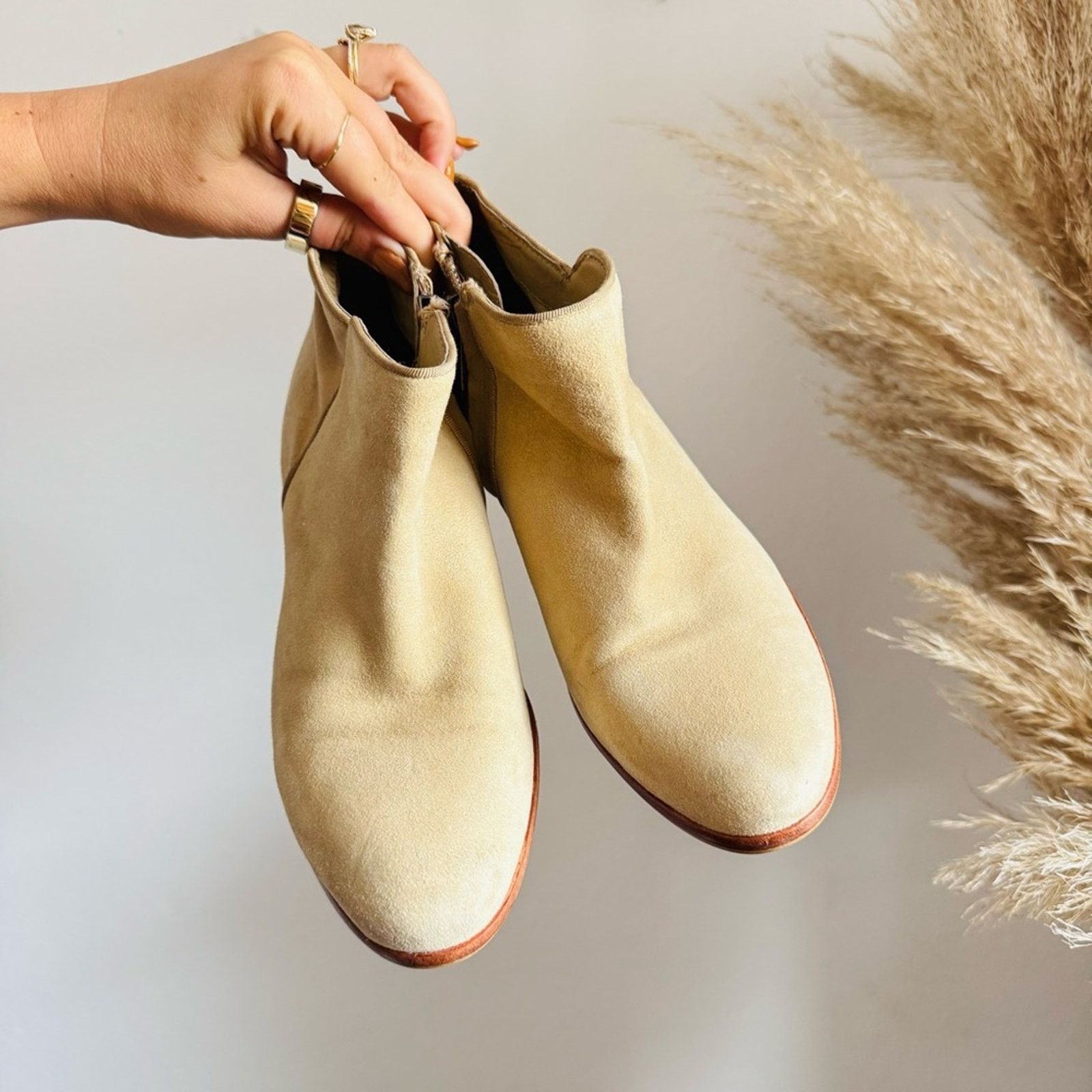 Sam Edelman SAM EDELMAN Beige Tan Suede Leather $170 Boot Booties Shoe 6 Size US 6 / IT 36 - 2 Thumbnail