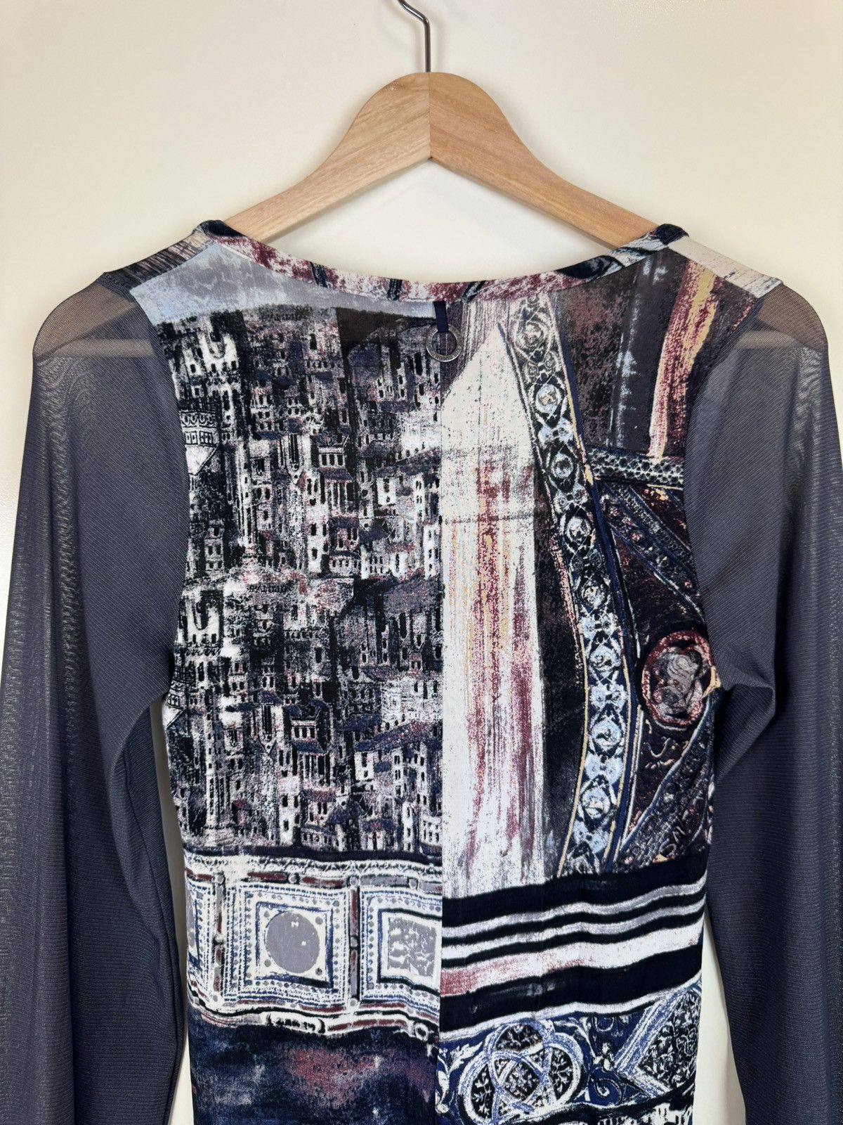 Hysteric Glamour Save the queen mesh sleeves rundholz Style long blouse tunic Size L / US 10 / IT 46 - 14 Thumbnail