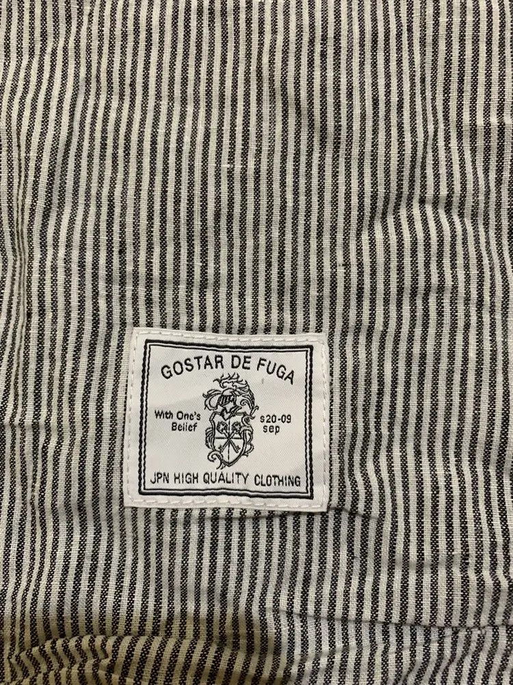 GOSTAR DE FUGA GOSTAR DE FUGA LINEN HICKORY STRIPED shirt Size US S / EU 44-46 / 1 - 2 Thumbnail