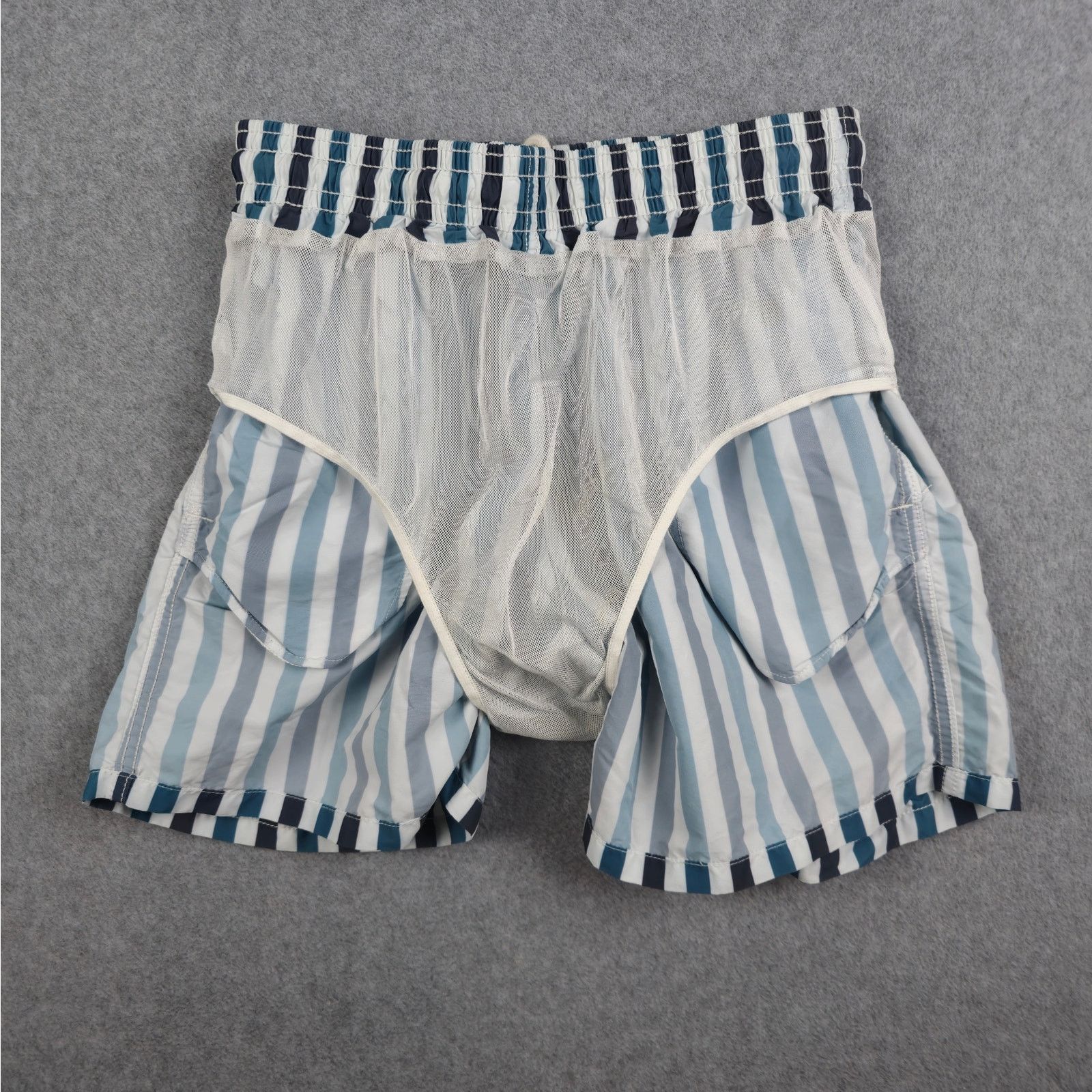 Solid & Striped Solid & Striped Large The Classic Swim Shorts Blue Stripe Size US 30 / EU 46 - 6 Thumbnail
